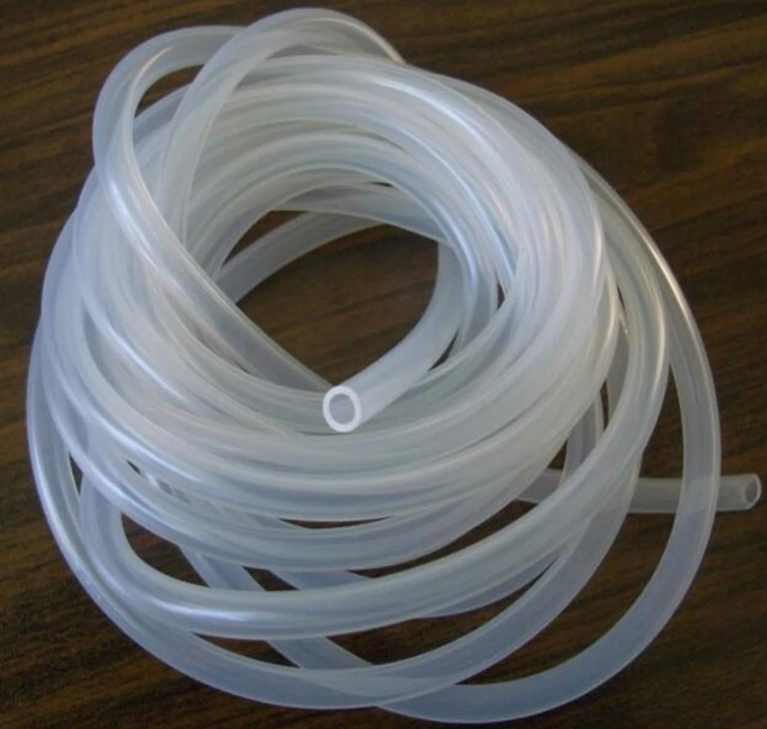 Tubo Flexible de Caucho de Silicona， Manguera de Silicona Transparente sin Sabor de 5 m, Tubo de Agua Flexible de 5 m/1 Lote(8x12mm)
