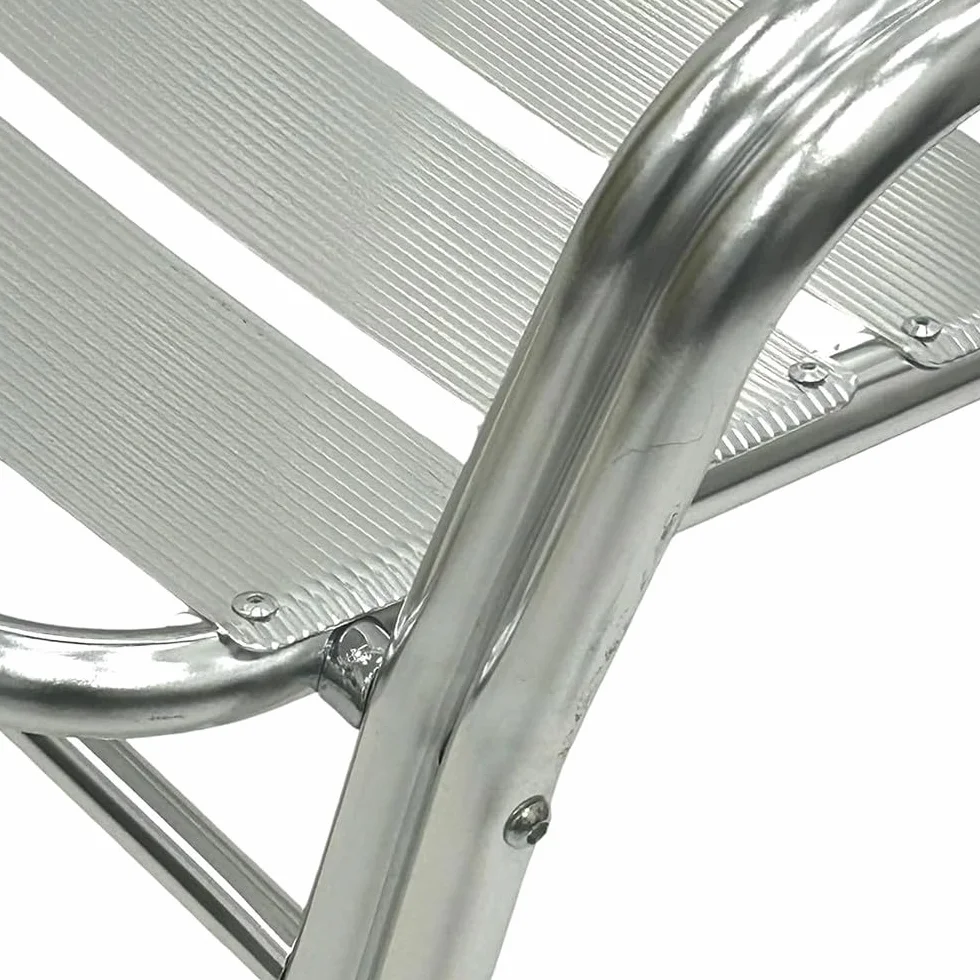 MBH – Silla de Aluminio de Doble Tubo para hostelería. Silla Industrial para terraza Exterior e Interior de Bar, Restaurante, Hotel y cafetería. Mobiliario hostelería (4 Unidades).
