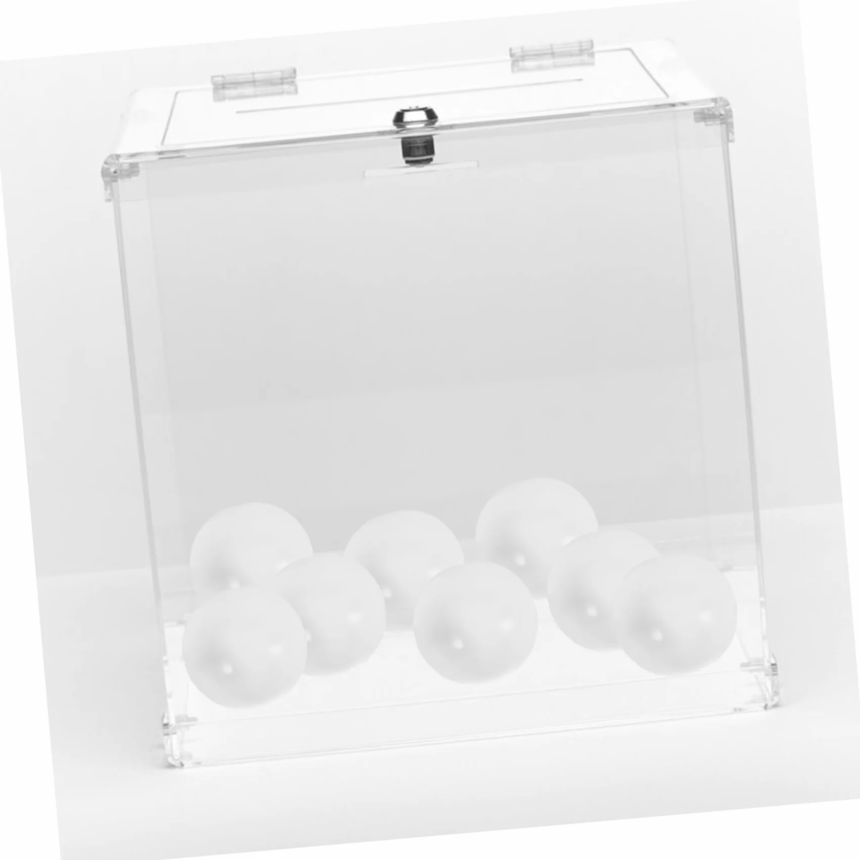 VICASKY 30 Balones de Lotería Redondas de PVC Blanco Reutilizables para Juegos