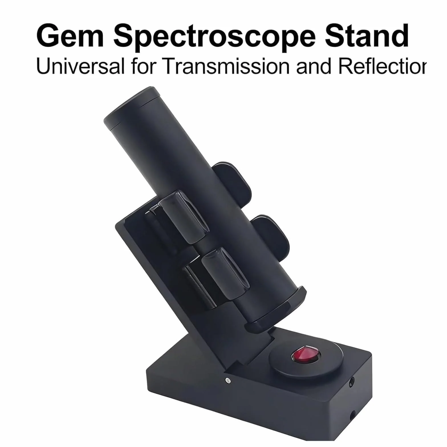 Soporte para Espectroscopio, Soporte de Difracción, Ángulo Ajustable 0-90°, para Joyeros Gemólogos