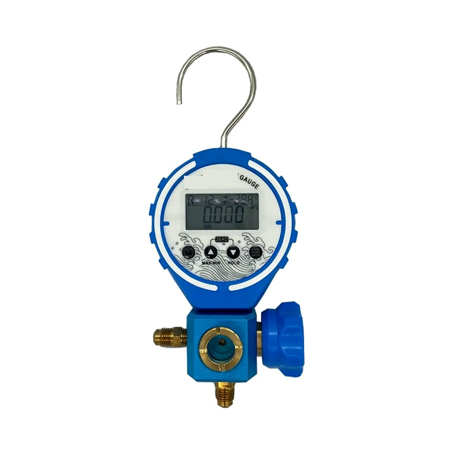 Medidor de refrigeración Digital de maniomedor de presión Digital Medidor de vacío HVAC Presión del probador de Temperatura(YLB-SAB-G50L)