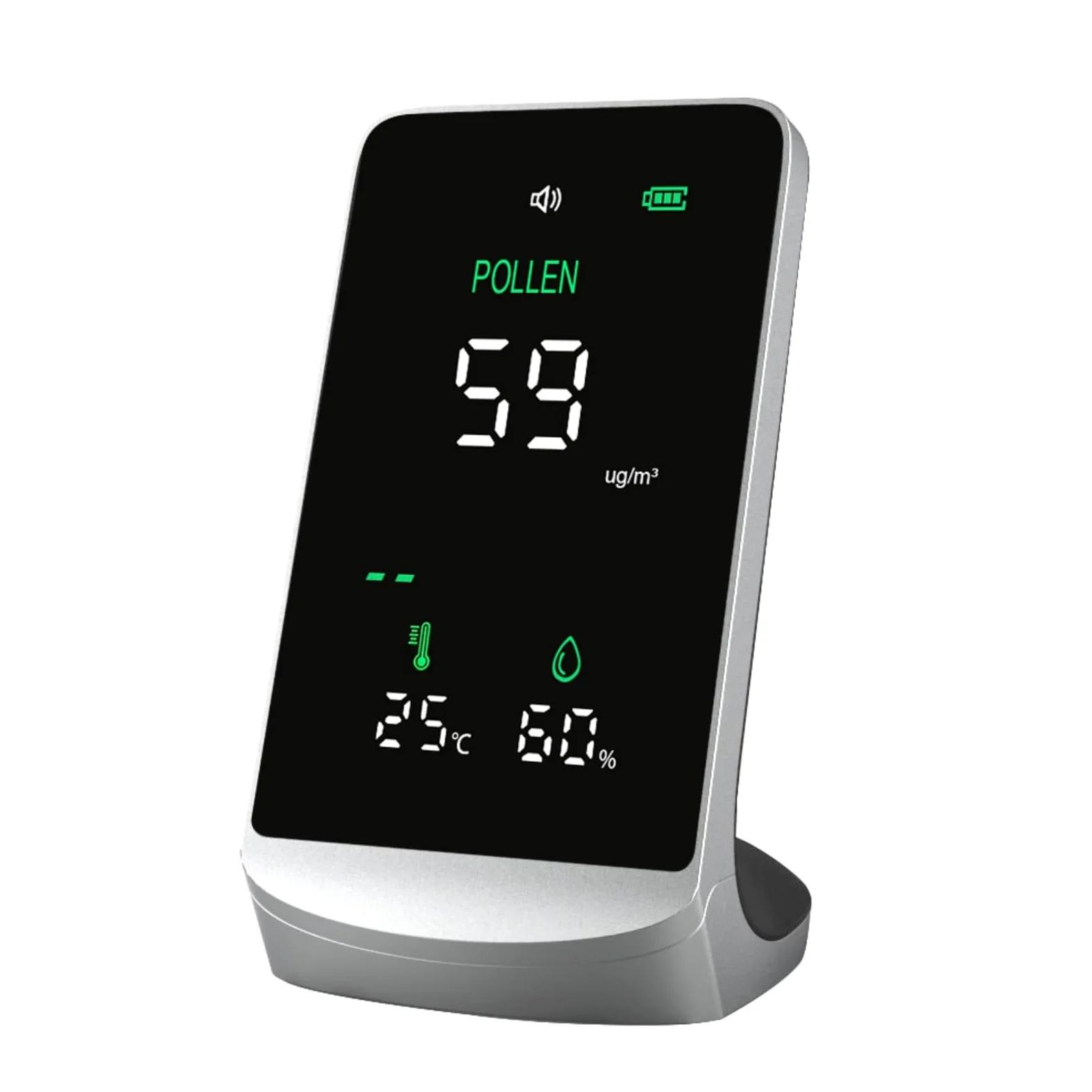 Analizadores multifunción de calidad del aire que detectan polen, polvo, humedad y temperatura para monitoreo ambiental Medidor de temperatura y humedad Detector de aire para hogar
