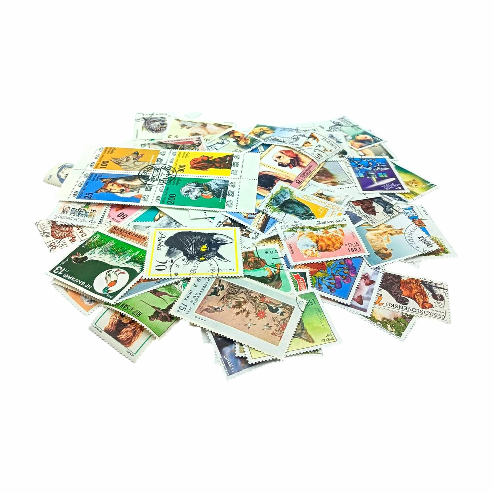IMPACTO COLECCIONABLES Colección de 100 Sellos Perros y Gatos con Álbum 14 x 18 x 1 cm
