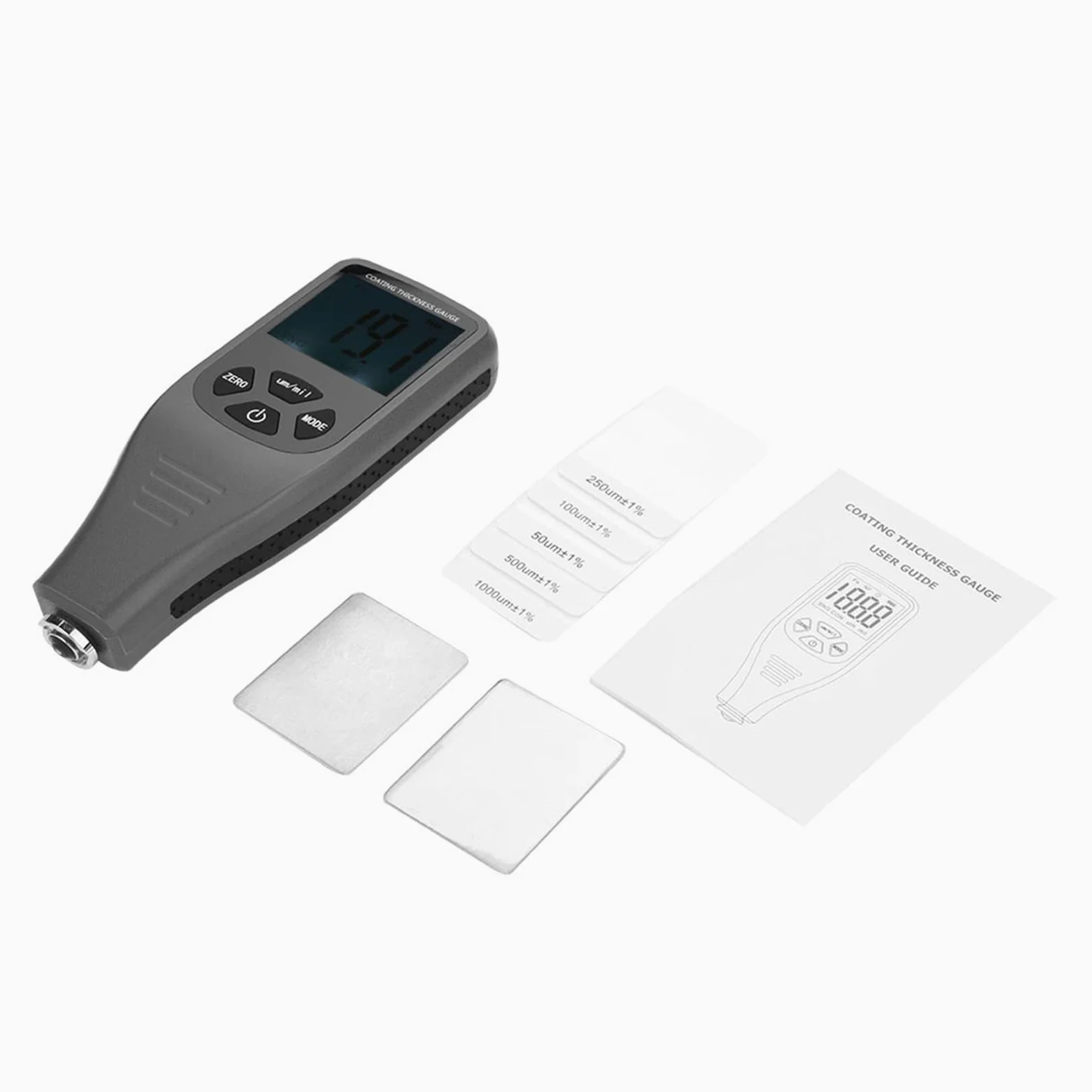 Medidor de Espesor de Revestimiento LCD Digital RZ240 – Instrumento Automático de Prueba de Metal para Medir 0-1500 μm – Ideal para Mediciones de Pintura, Revestimiento y