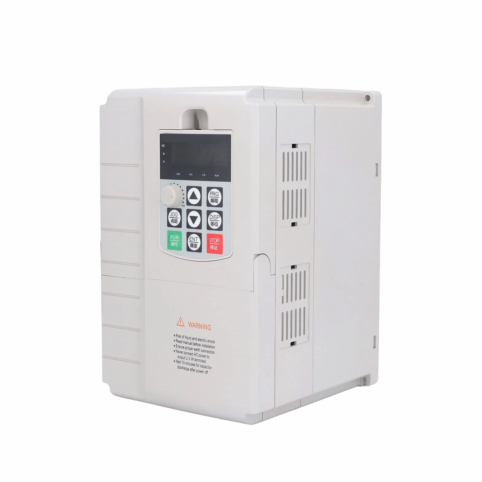 Unidad de Frecuencia Variable, 5.5KW Entrada Monofásica de 220 V Salida Trifásica de 380 V 8 Etapas Programables Unidad VFD Control PID Ruido bajo Ajustable Inversor de Controlador de Velocidad VFD