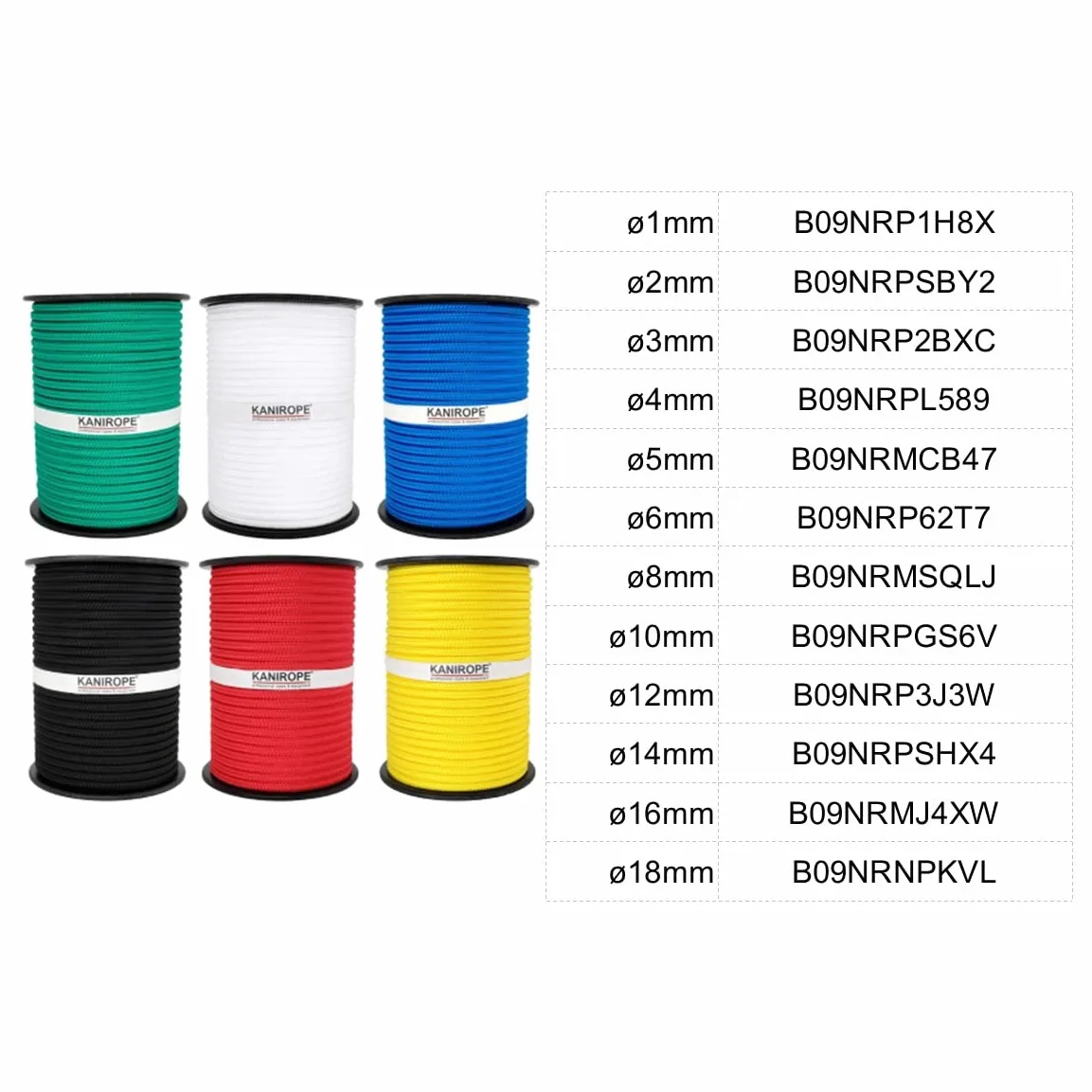 PP cuerda cuerda de polipropileno (SH 8 mm 100 m Color hanffarbig (0144) trenzado