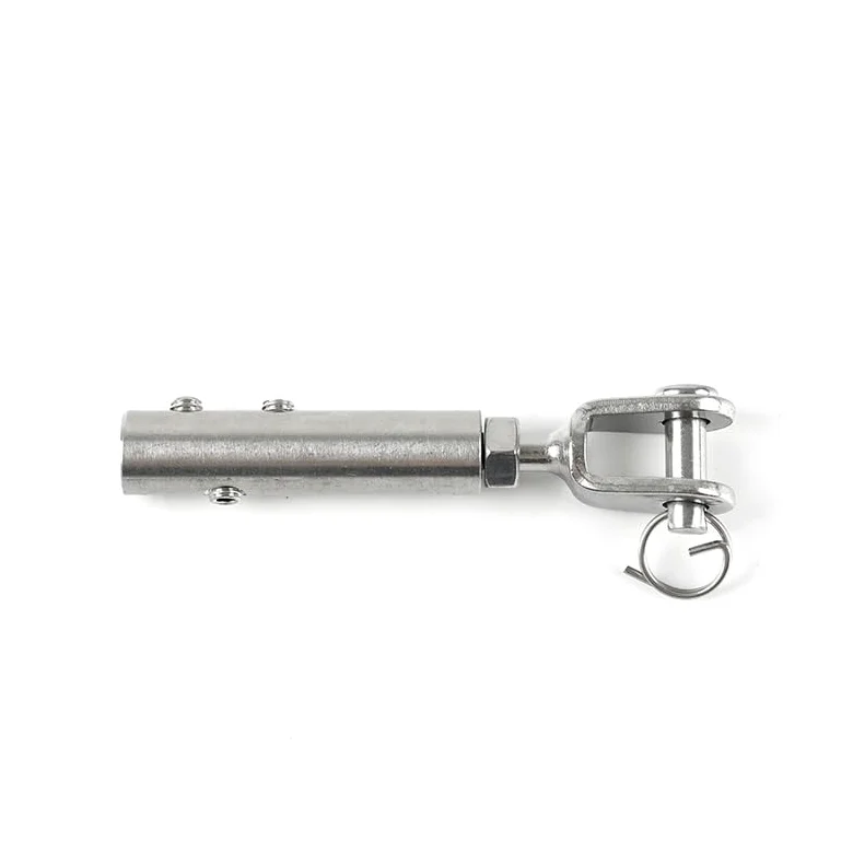 Presillas Cable Acero For kit de barandilla de cable de 8 mm, terminal de tensión de mordaza de horquilla de cable de acero, anclaje de palanca con pernos prisioneros de tornillo hexagonal Abrazaderas