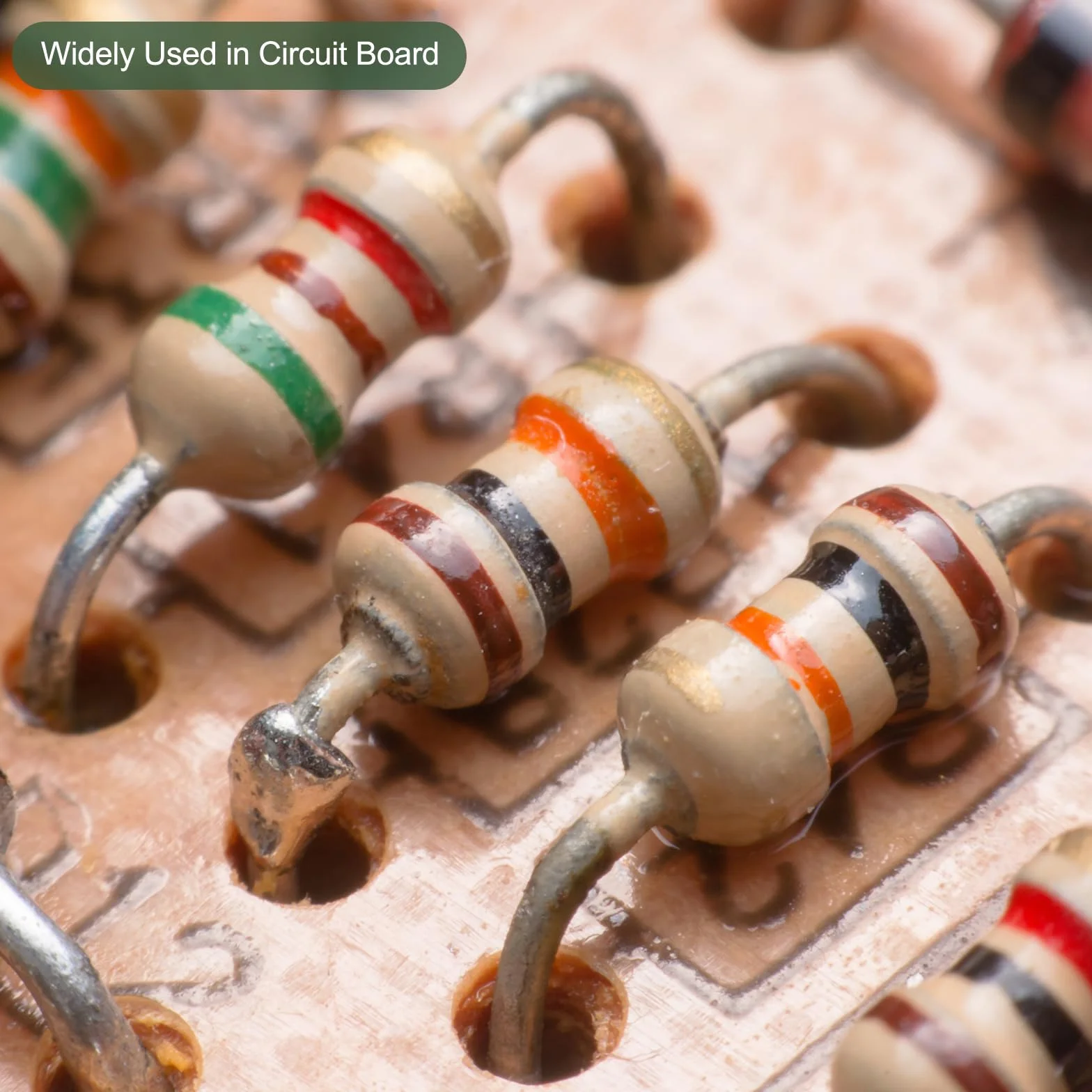 YOKIVE 50 Uds Resistencia Carbón 1/4W 510 Ohm 5% Tolerancia, DIY Proyectos Electrónicos