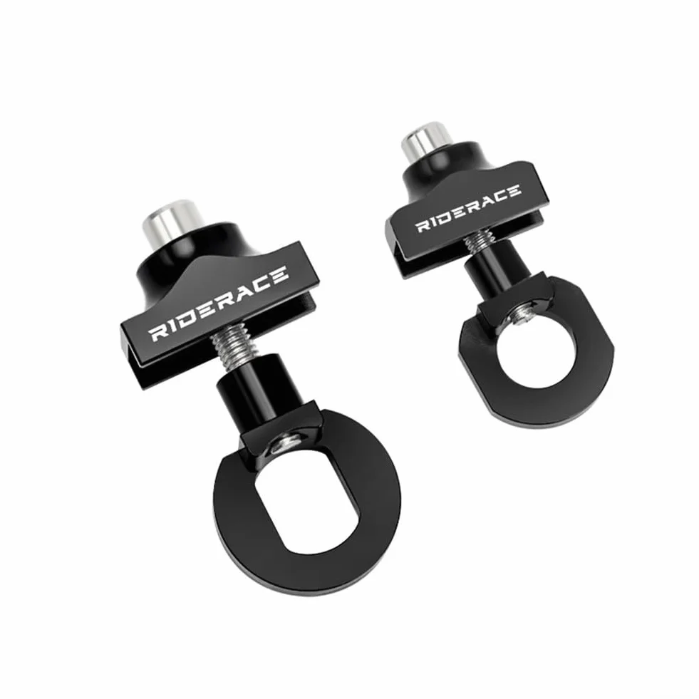 Tensor de cadena de bicicleta de aluminio para riel de engranaje fijo, 10 mm, 20 g, negro