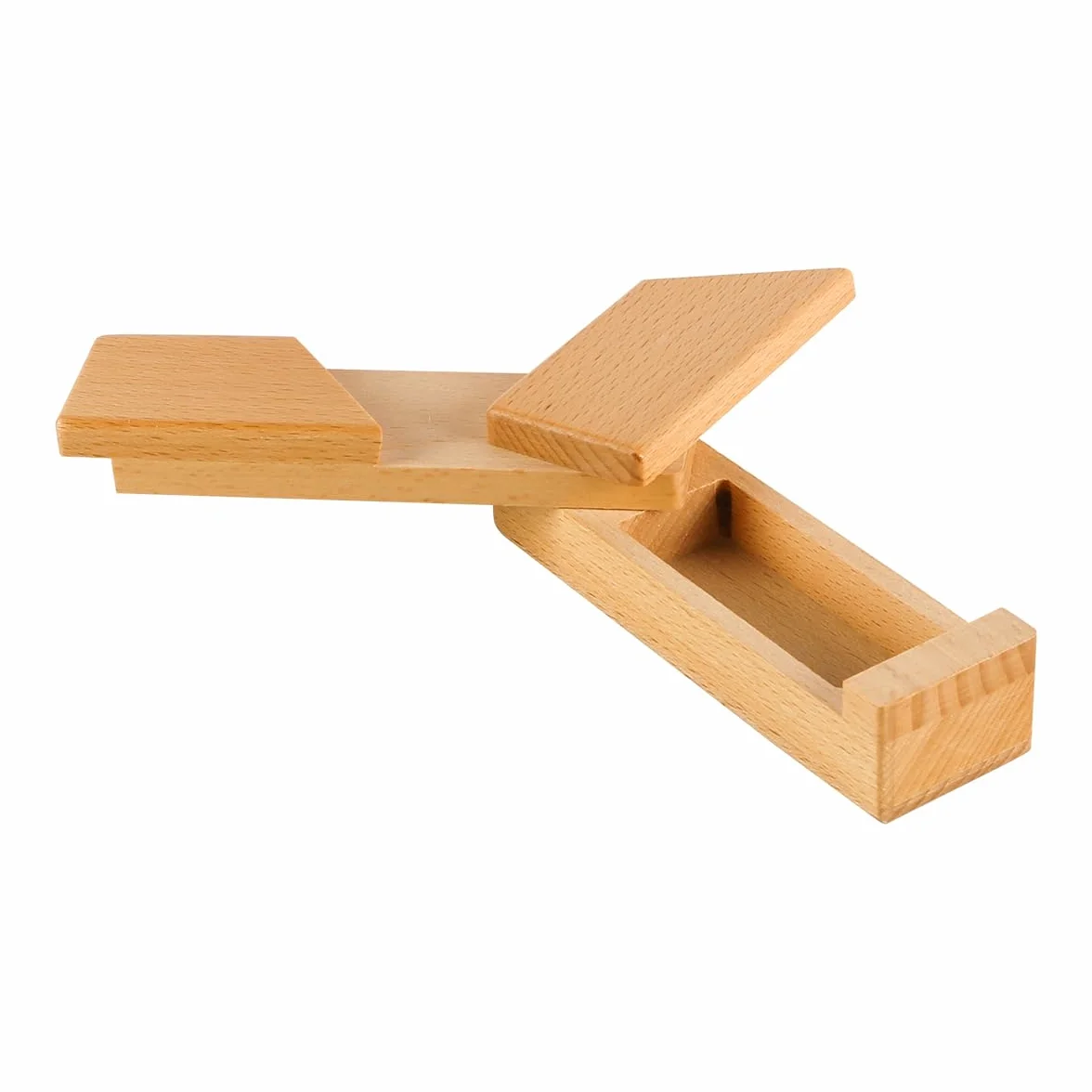 Caja de Madera con Compartimentos Ocultos, Rompecabezas Difícil para Adultos, Regalo Secreta