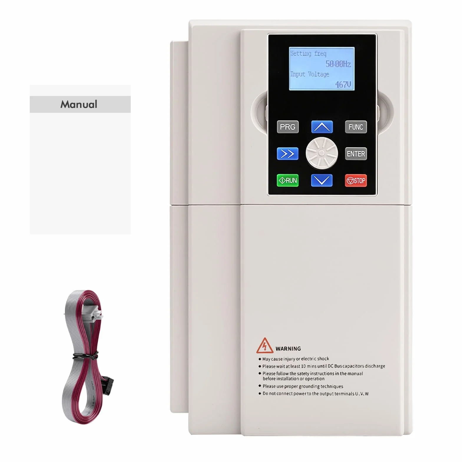 Variador de frecuencia 220V a 380V, 4KW VFD Profesional Variador de frecuencia Monofasico a Trifasico, 220V Entrada monofásica 380V Salida trifásica,para Control de Velocidad CNC del Motor del Husillo