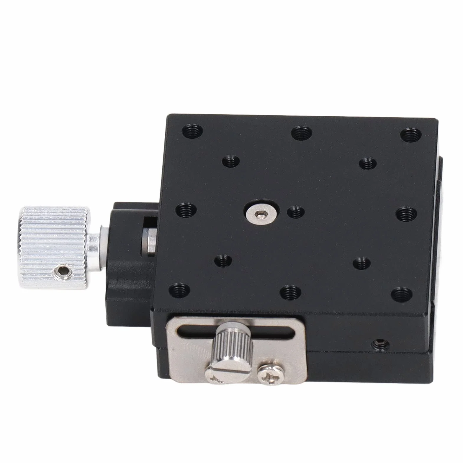 Plataforma de desplazamiento manual para ejes X, etapa lineal con tornillo y escala, guía de paloma 40x40mm