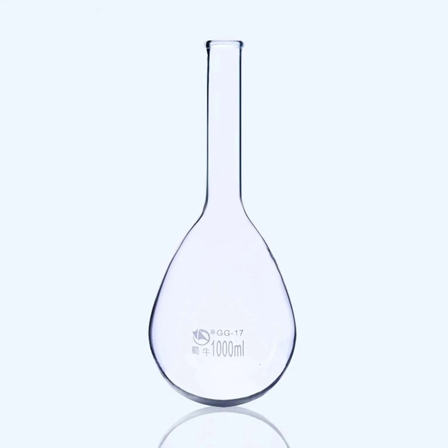 Juego de matraces de vidrio, Matraz de nitrógeno Kjeldahl Botella de nitrógeno de cuello largo Vidrio de borosilicato Equipo de laboratorio(500ml)
