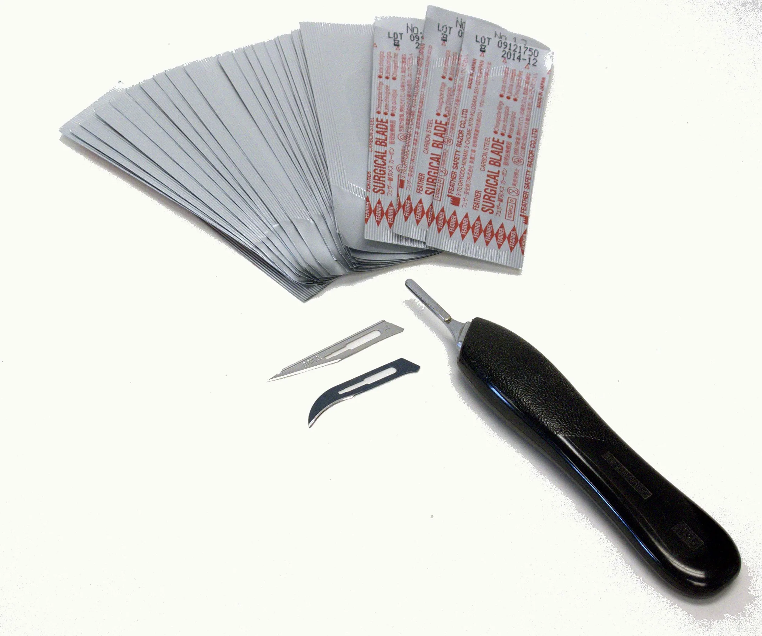 Pluma desechable cuchillas de quirúrgico estéril, 100/BX