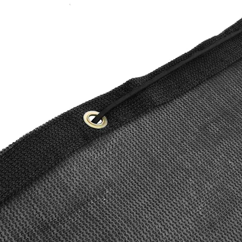 Red de contenedores HDPE 3 x 7 m negro con ojales de latón, malla fina y resistente a la intemperie, resistente al viento, red de seguridad de carga para coche, remolque, SUV, autocaravana y