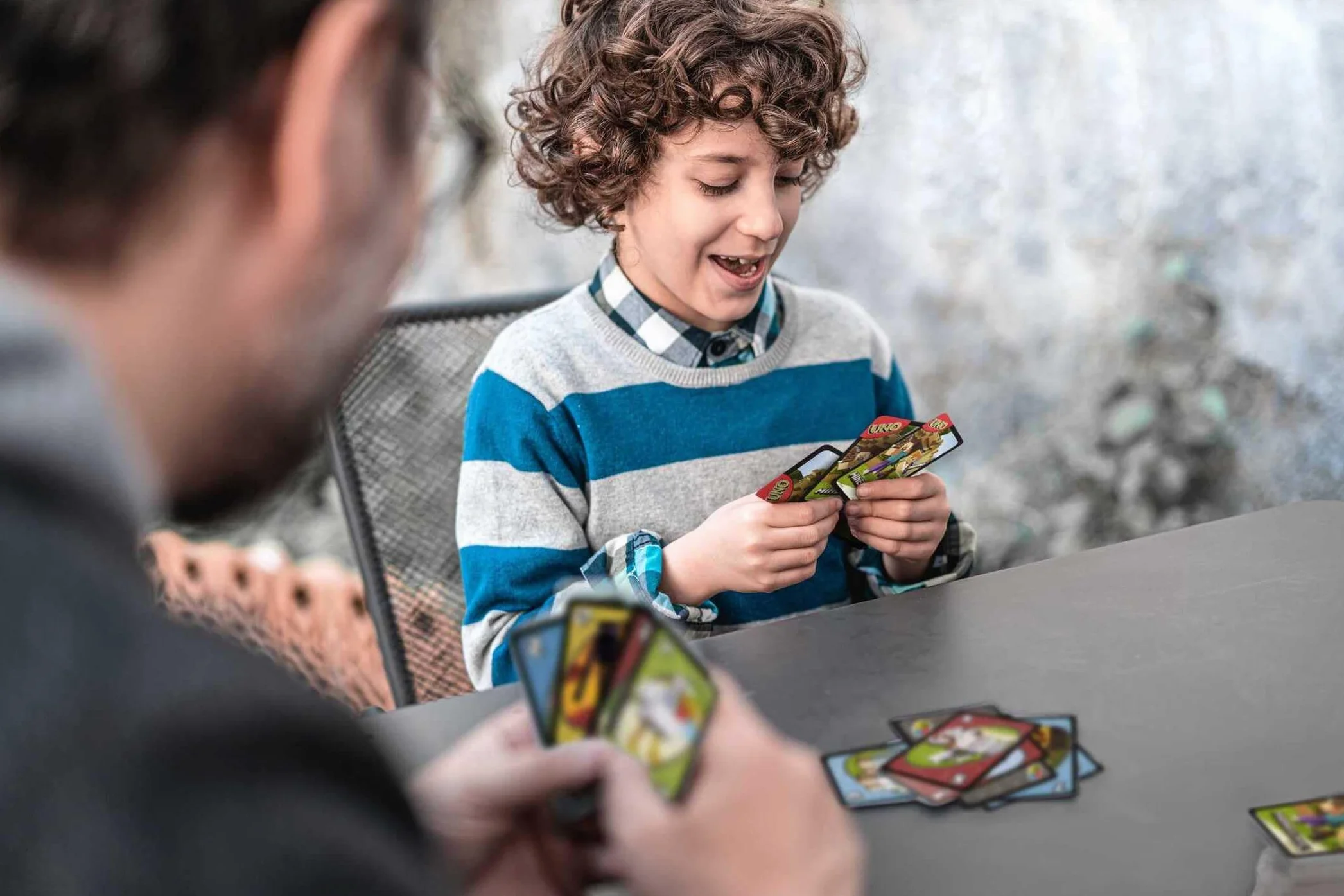 Mattel Games UNO Minecraft Juego de Cartas para Niños 7+ Años