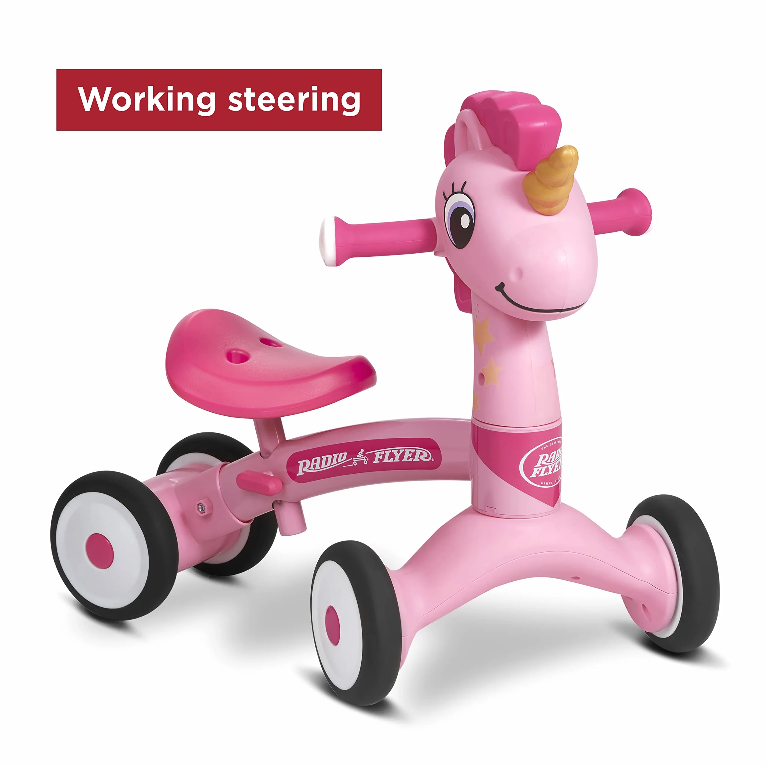 Radio Flyer Lil' Racers Correpasillos Sparkle The Unicorn 1-3 años Rosa