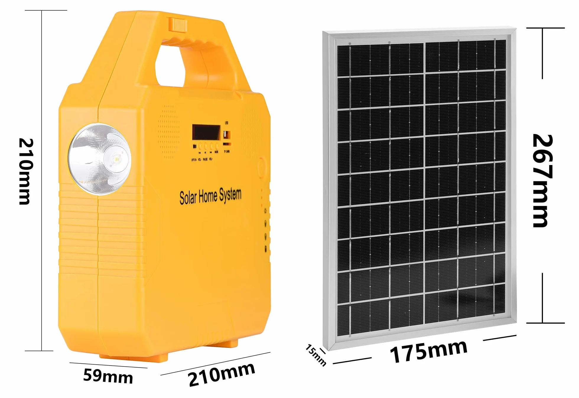 Sistema de iluminación solar de emergencia, kit de generador de energía solar portátil para alimentación de emergencia, hogar y exterior, generador solar multifunción