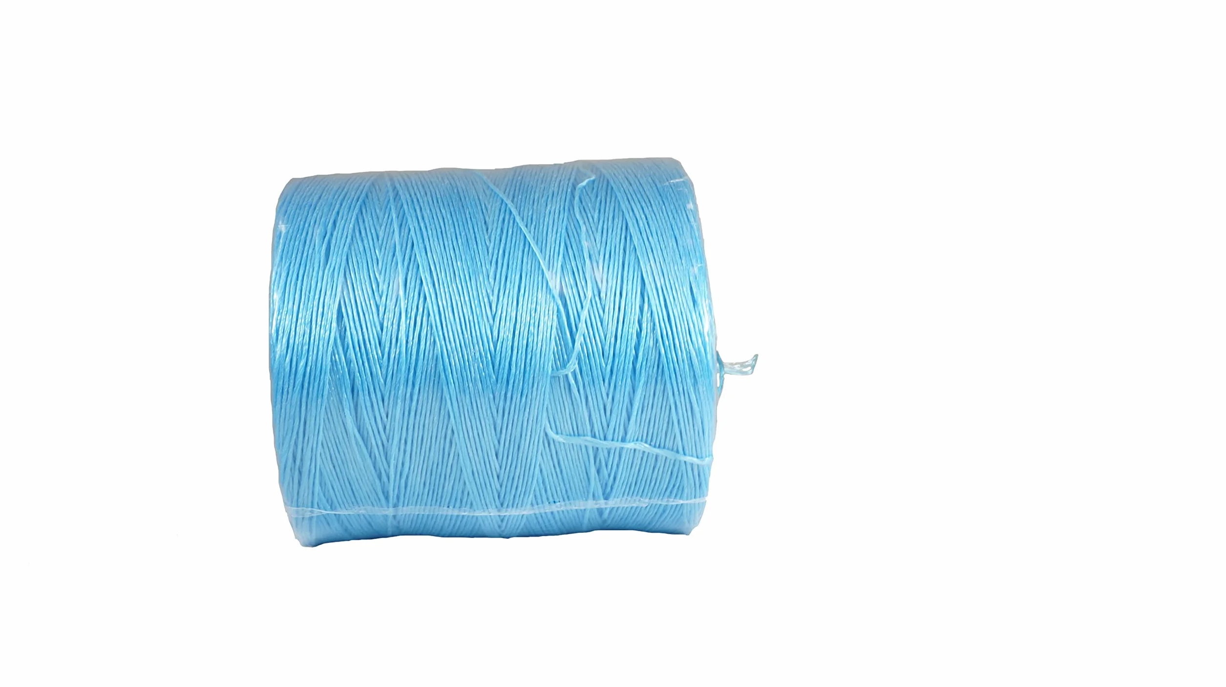 Cuerda de Rafia Azul | Multiusos, Ideal para empacar Cereales y Otros Productos | Resistente a la Intemperie y Rayos UV | Cada Bobina Tiene 3.000 Metros y Pesa 5 kg | Pack de 2 bobinas