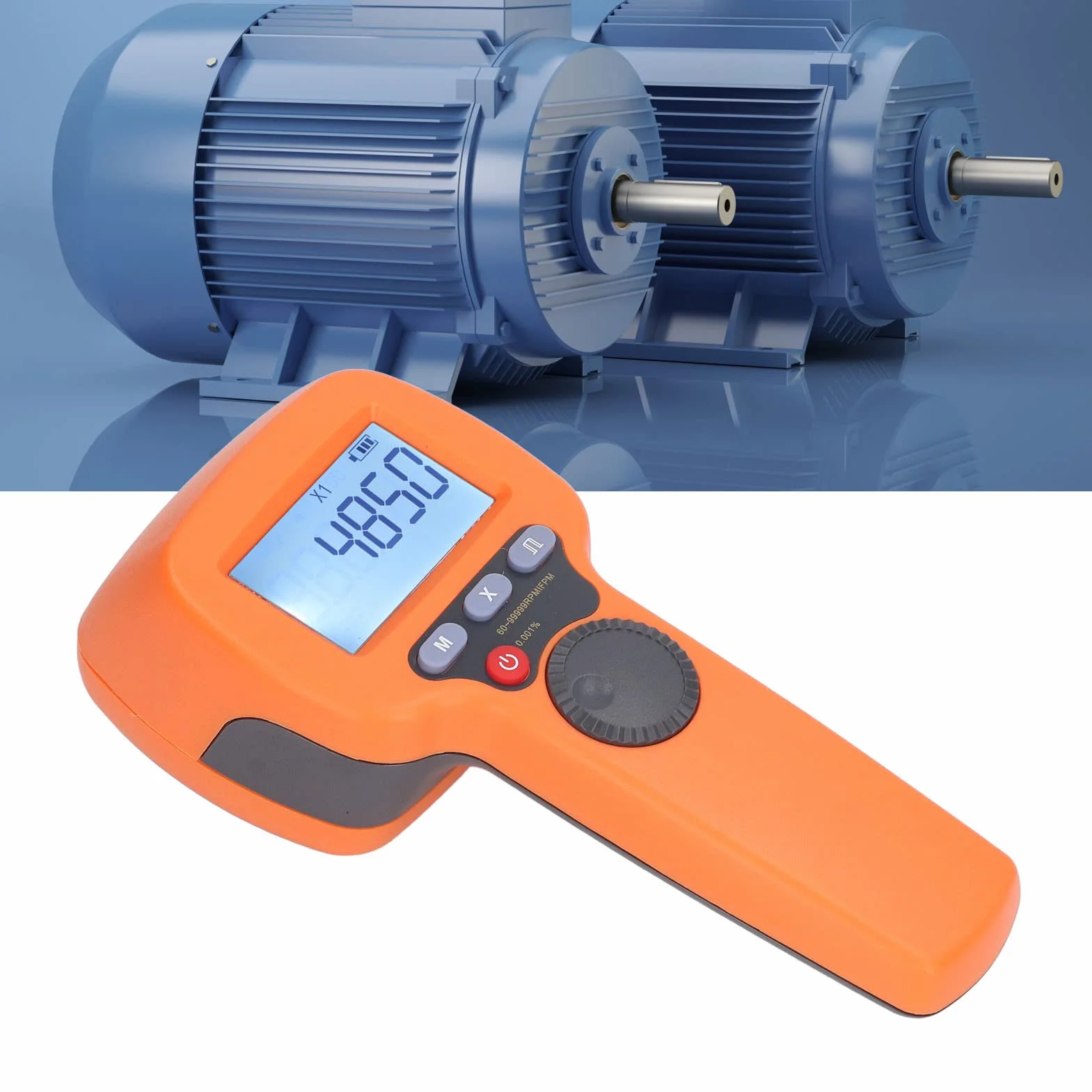 Naroote Estroboscopio Digital de Mano Tacómetro de Flash LED de Alta Precisión para Inspección de Motores HVAC y Análisis de Vibraciones