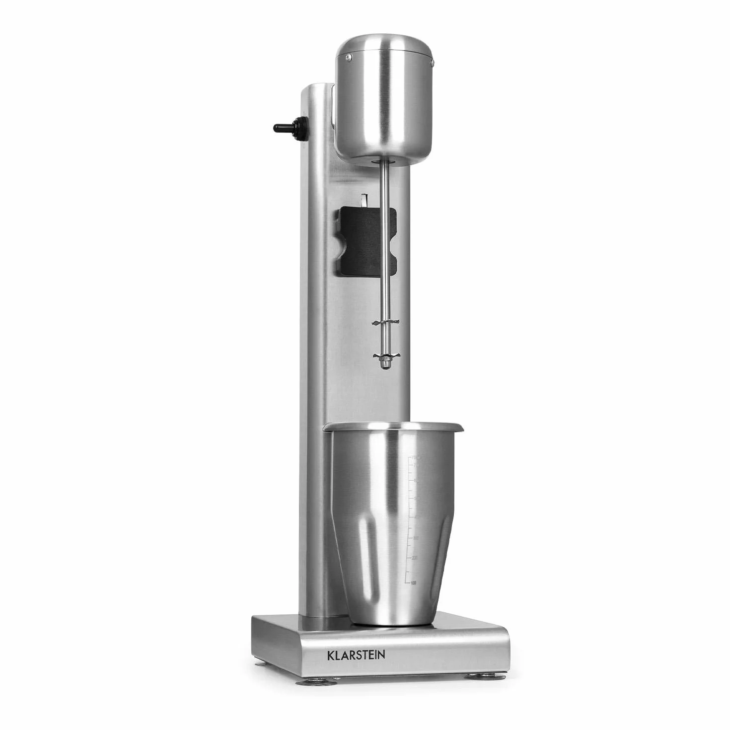 Klarstein Kraftpacket Pro Mezclador de bebidas - 80 W, 1 L, 2 niveles, 20000 rpm, Vaso mezclador de acero inoxidable, Mezclador de bebidas, Cóctel, Mezclador para bar, Gastro, Profesional, Plateado