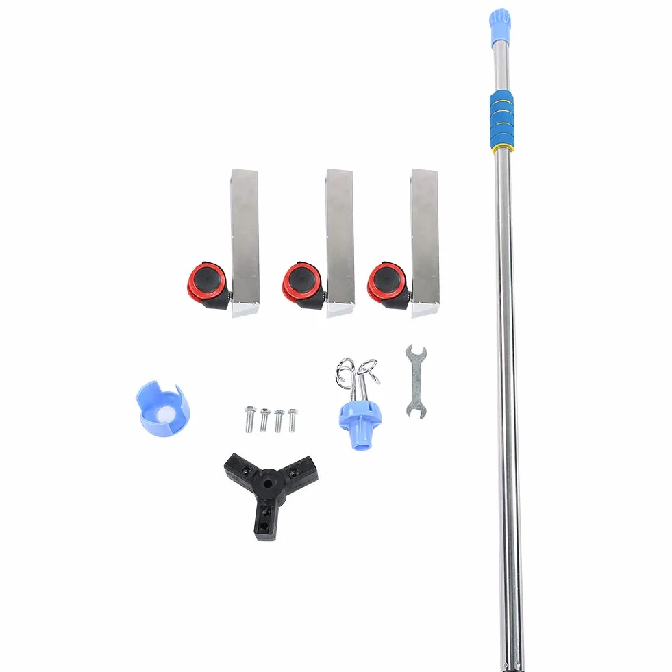 Soporte para suero intravenoso con ruedas, soporte de acero inoxidable Soporte para infusión portátil Soporte para bolsa intravenosa con 4 ganchos para el hospital y el hogar, altura ajustable