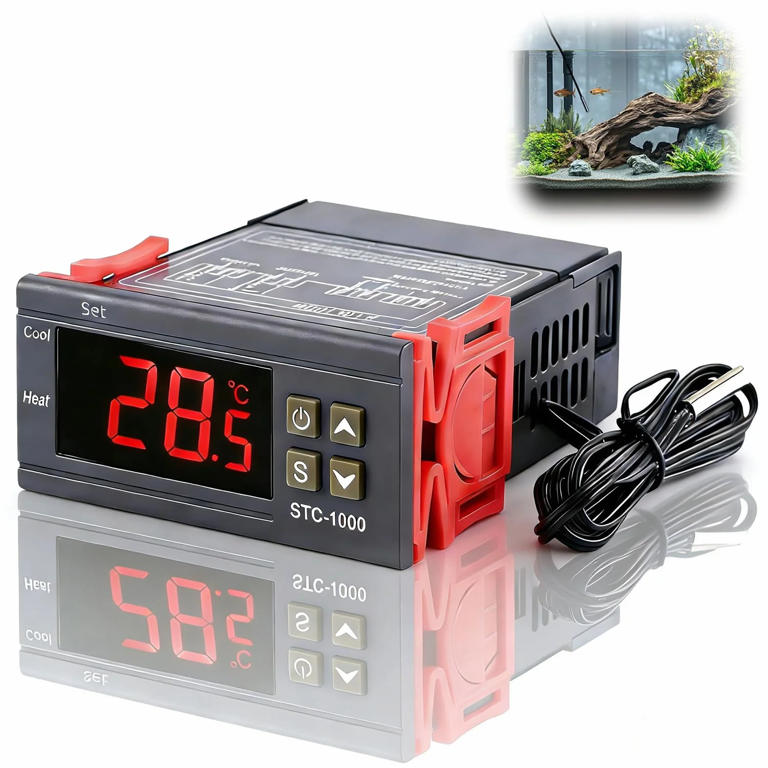 Controlador Temperatura STC-1000 110V-220V 10A Termostato Digital Pantalla LED