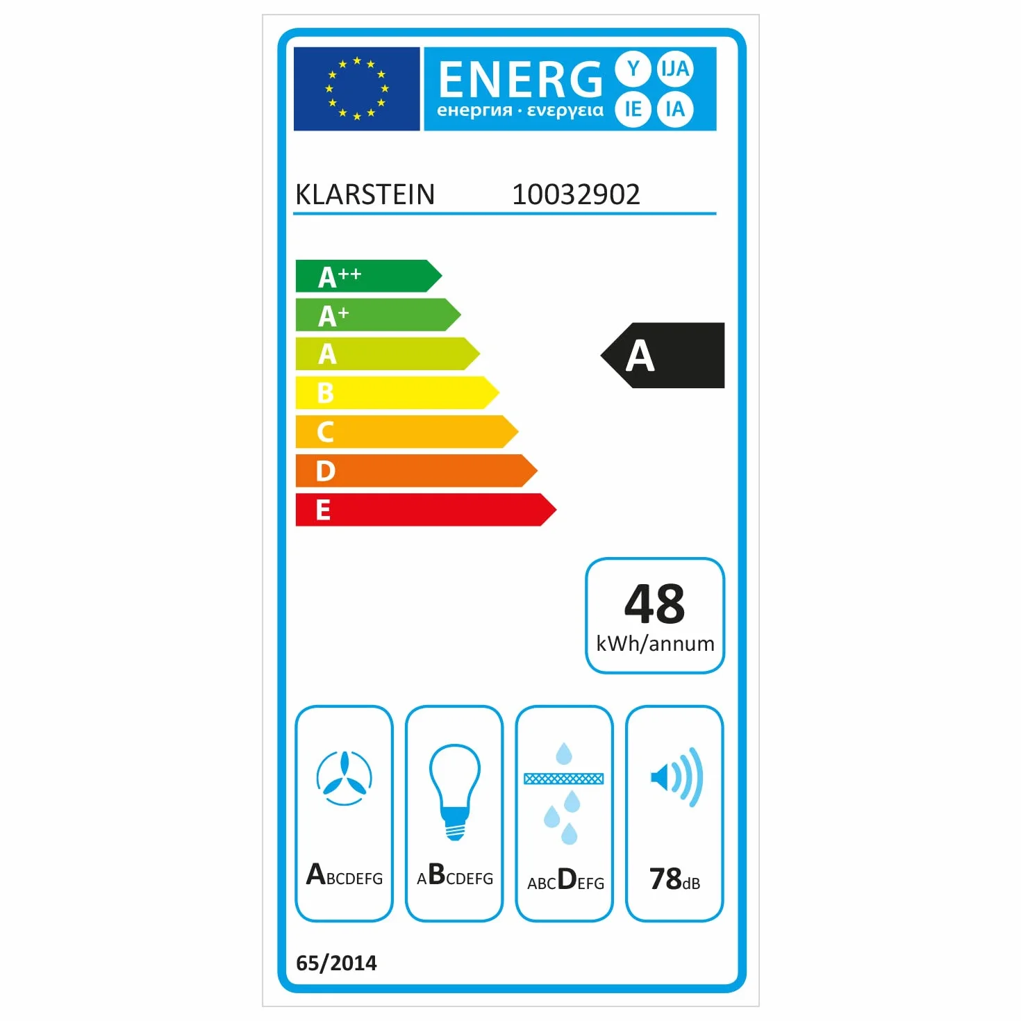 Klarstein Valeria Campana Isla 230W 650 m³/h 3 niveles potencia LED panel táctil vidrio acero inoxidable plateado