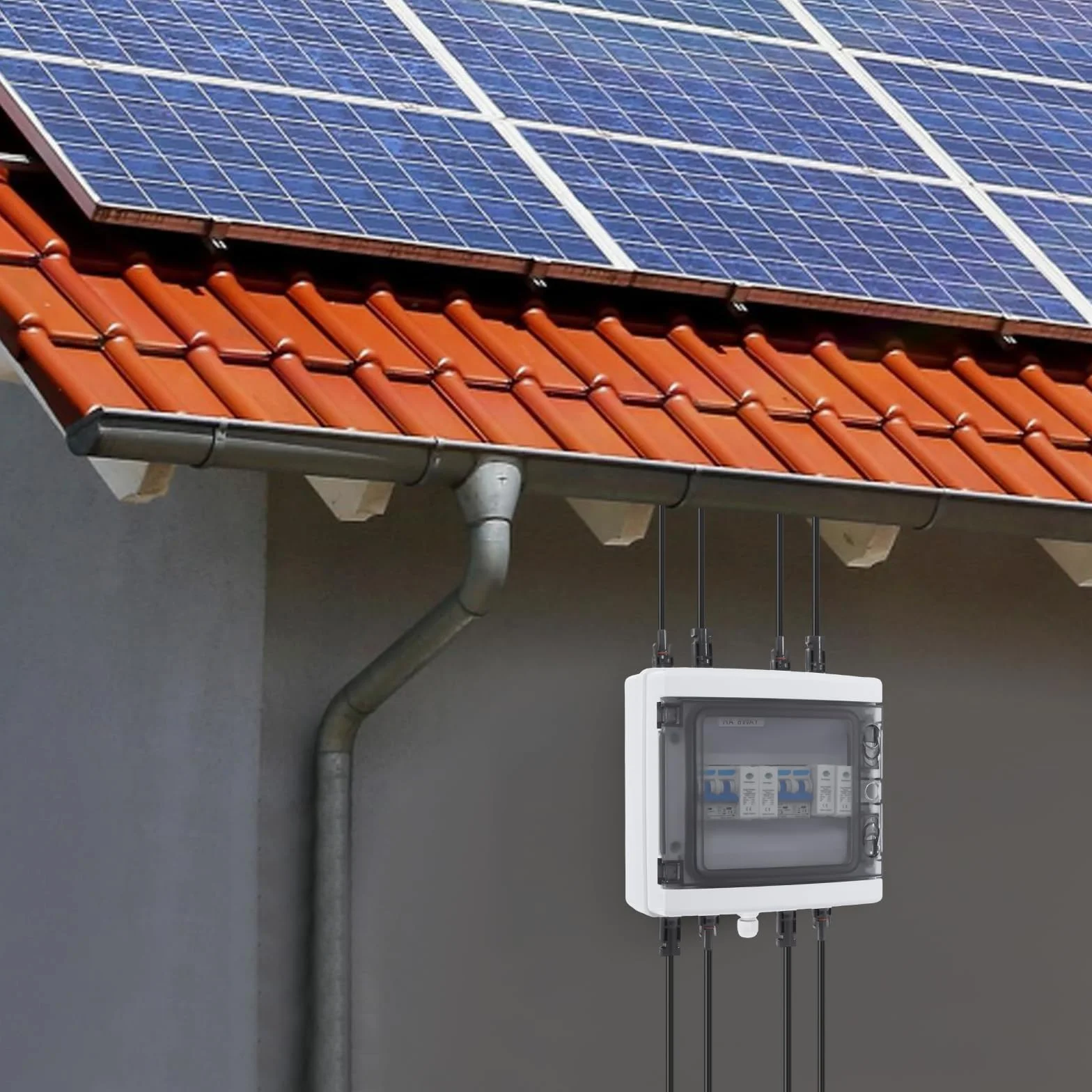 DC Trennschalter PV Anlage 1000V 25A Solar überspannungsschutz 2 Strings überspannungsschutz PV Solar Anschlusskasten Blitzschutz Leitungsschutzschalter IP65 2 In 2 In 2 Out für Solararanlage