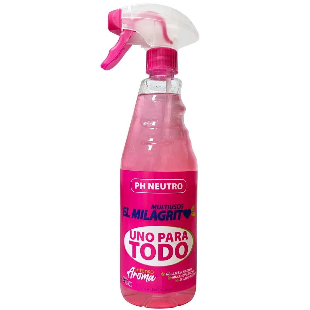 Limpiador Multiusos en Spray, pH Neutro, Aroma Intenso, 750ml, Pack de 12 Unidades