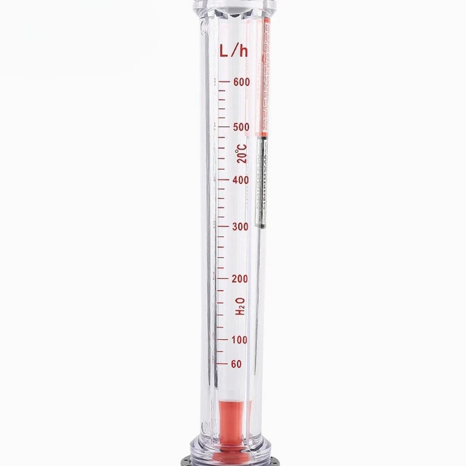 Medidor de flujo de tubo de plástico, rotámetro for tratamiento de agua, medidor de flujo de tubería for líquido, rotámetro 100~1000L/H (m3/h)