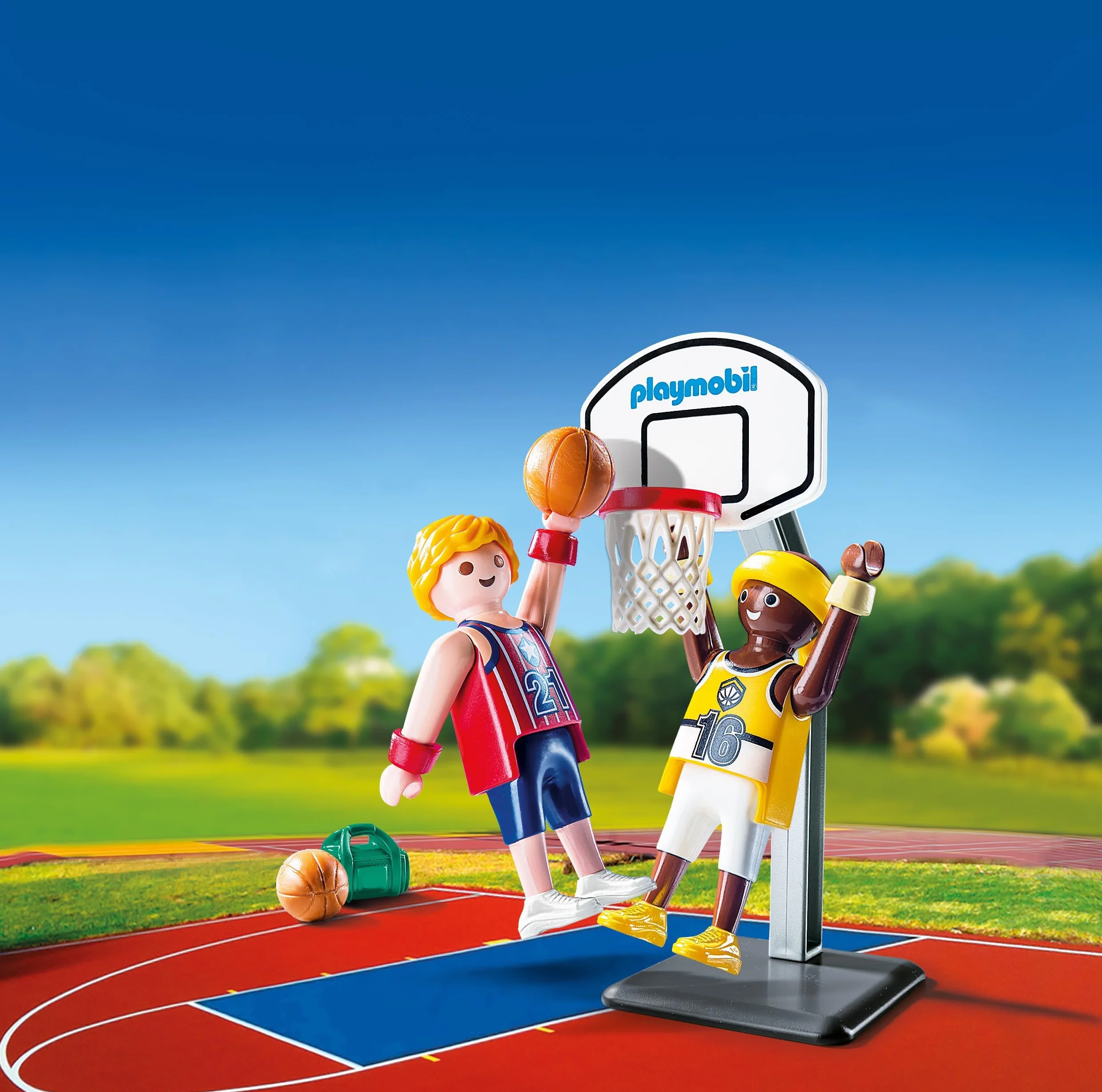 PLAYMOBIL Huevos Jugadores Baloncesto 9210