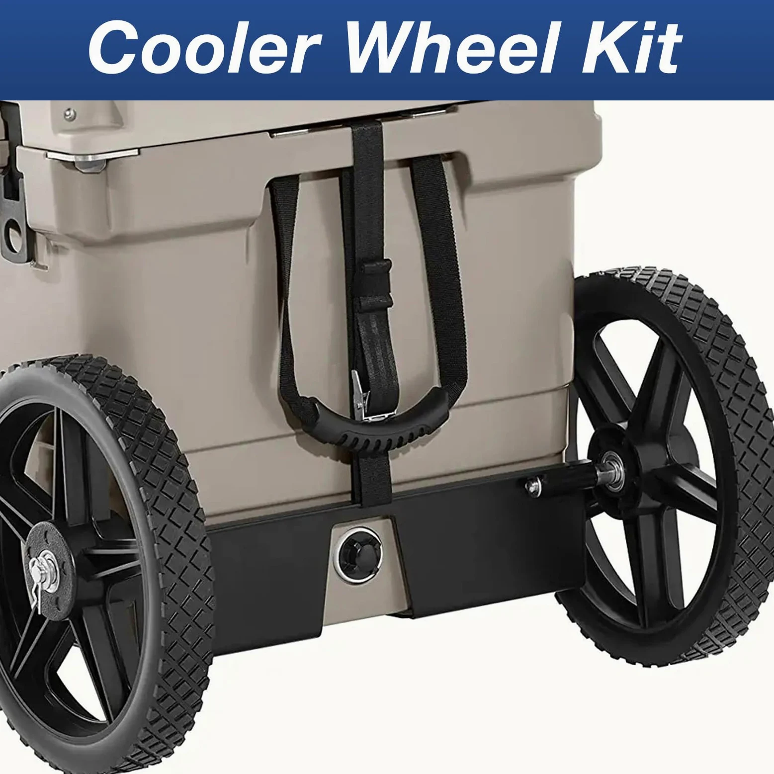 Kit de Carrito para Refrigerador Resistente con Ruedas de 12 Pulgadas para Facilitar el Transporte de Refrigeradores de 15,5 a 17,5 Pulgadas en Exteriores
