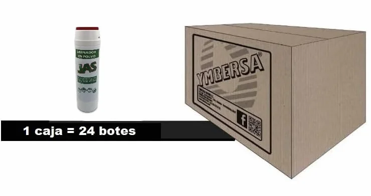 JAS polvo limpiador clorado 500 gr caja 24 unidades