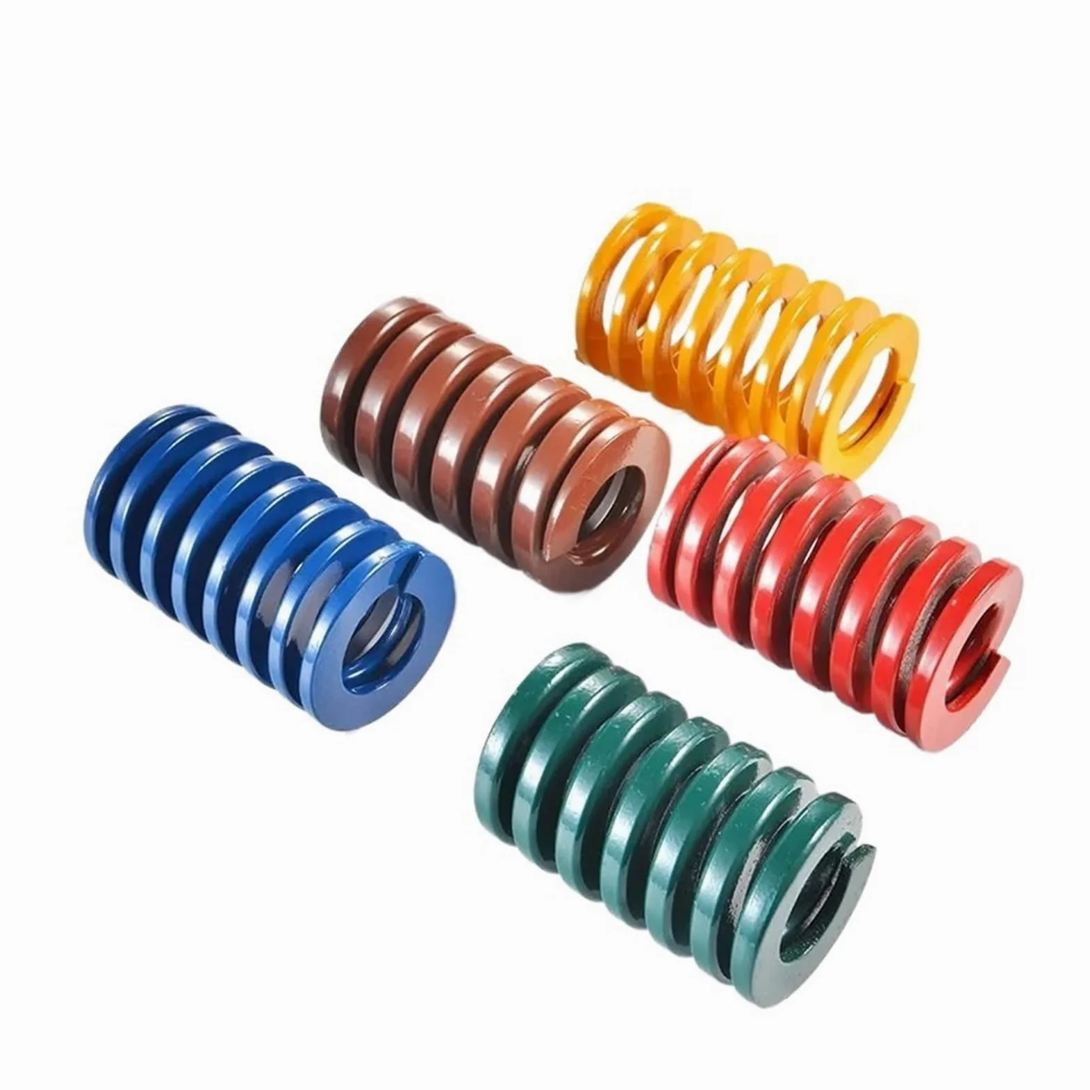1 resorte de troquel. | Resorte de estampado en espiral de acero de aleación OD50mm ID25mm L20-200mm(50x25x70mm,Blue)
