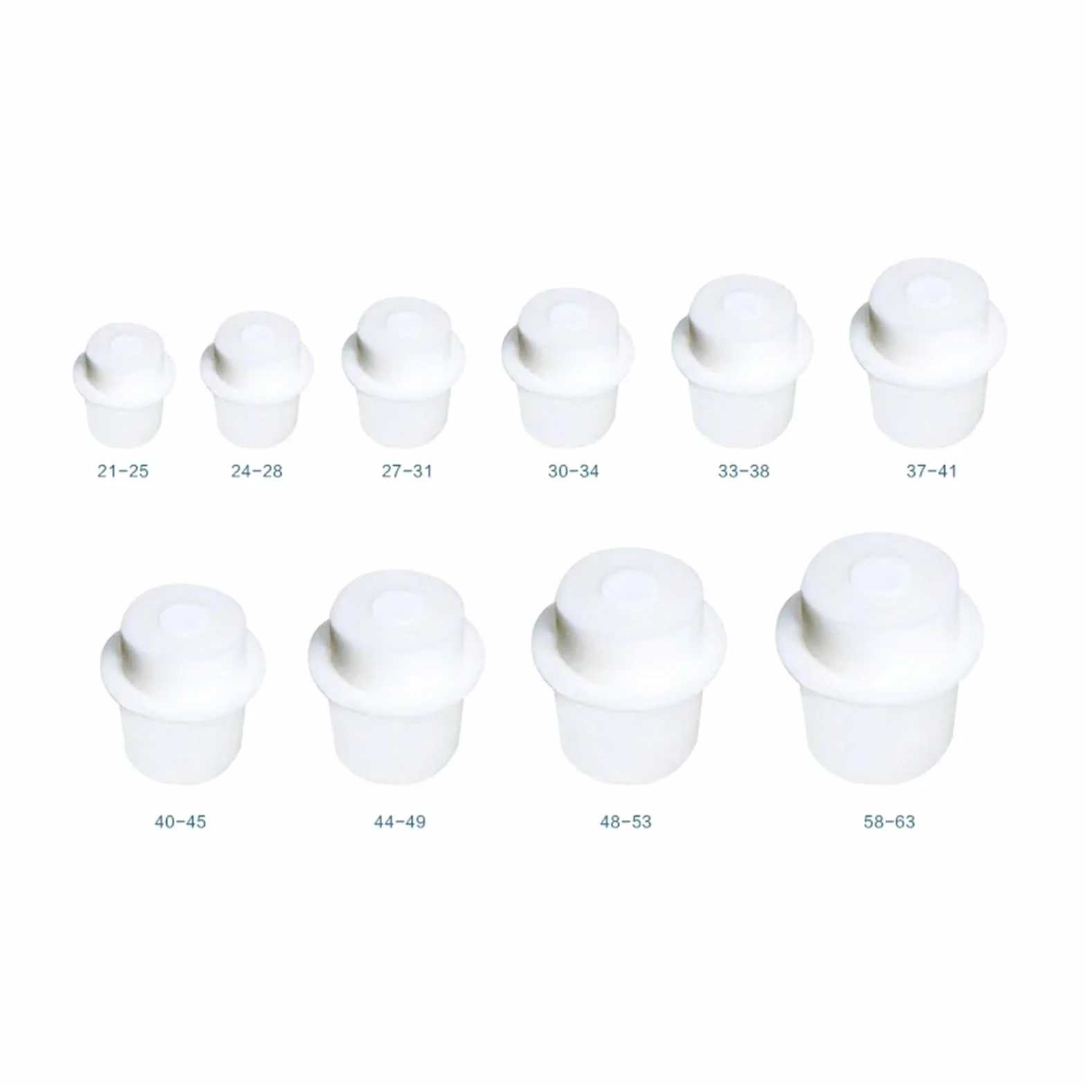 10 unids/Pack matraz cónico tapón de Silicona matraz Erlenmeyer de Vidrio tapón de Botella de Gel de sílice | 37mm 41mm 10pieces