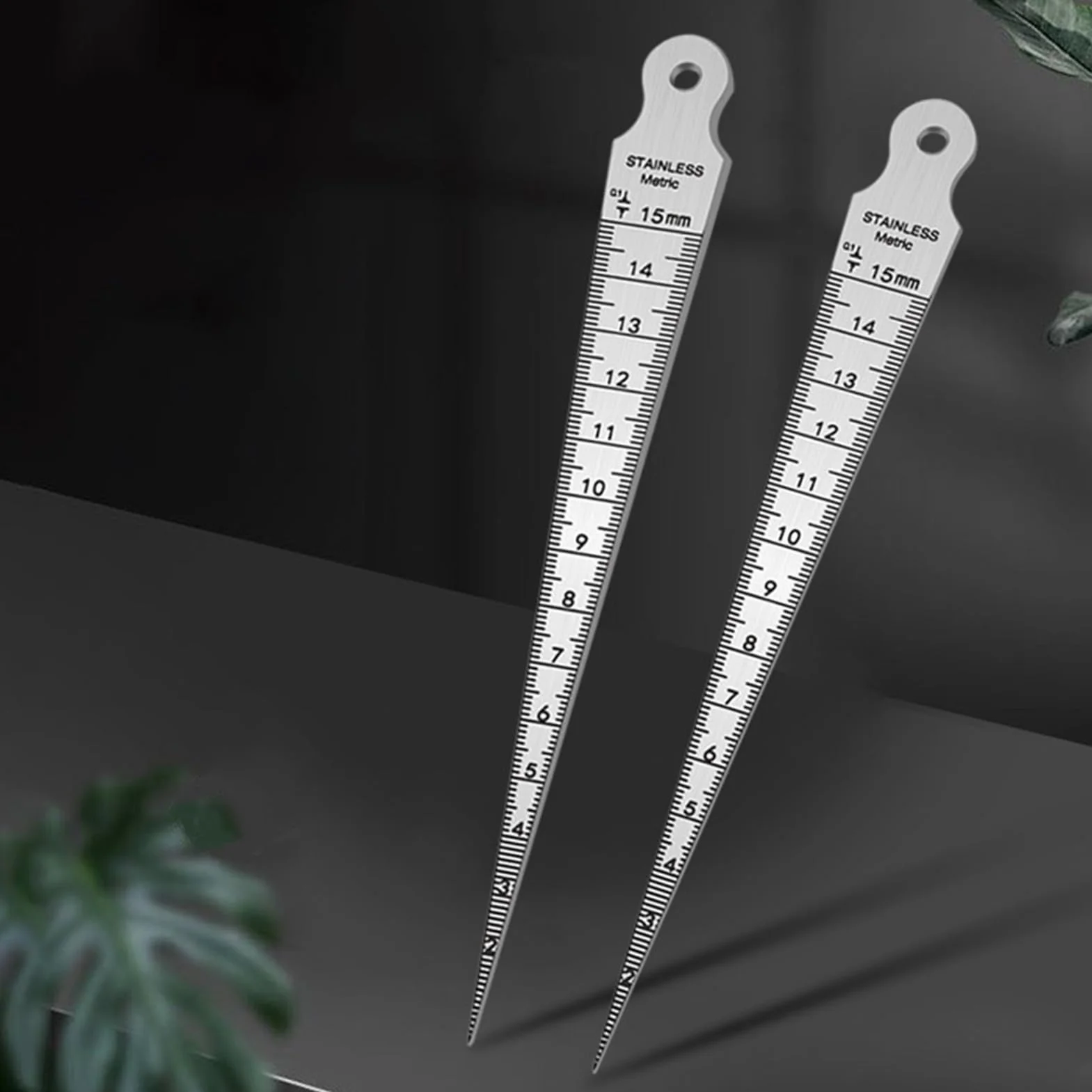 Calibrador de Soldadura Galga de Cuña de Precisión Acero Inoxidable Identificación Numérica Clara Medición Reparación Automóviles Metalurgia