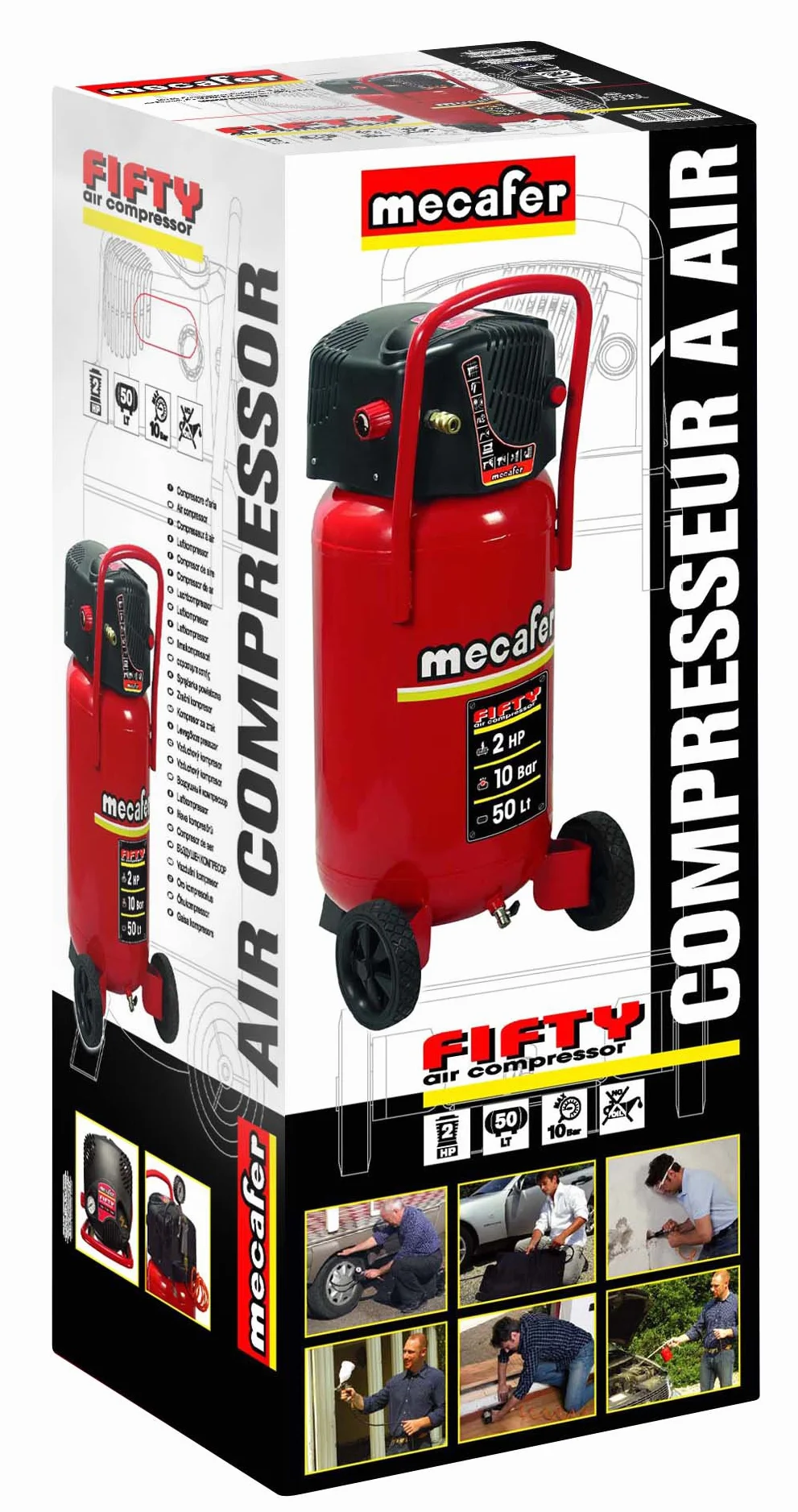 Mecafer 425090 - Compresor (50 L)