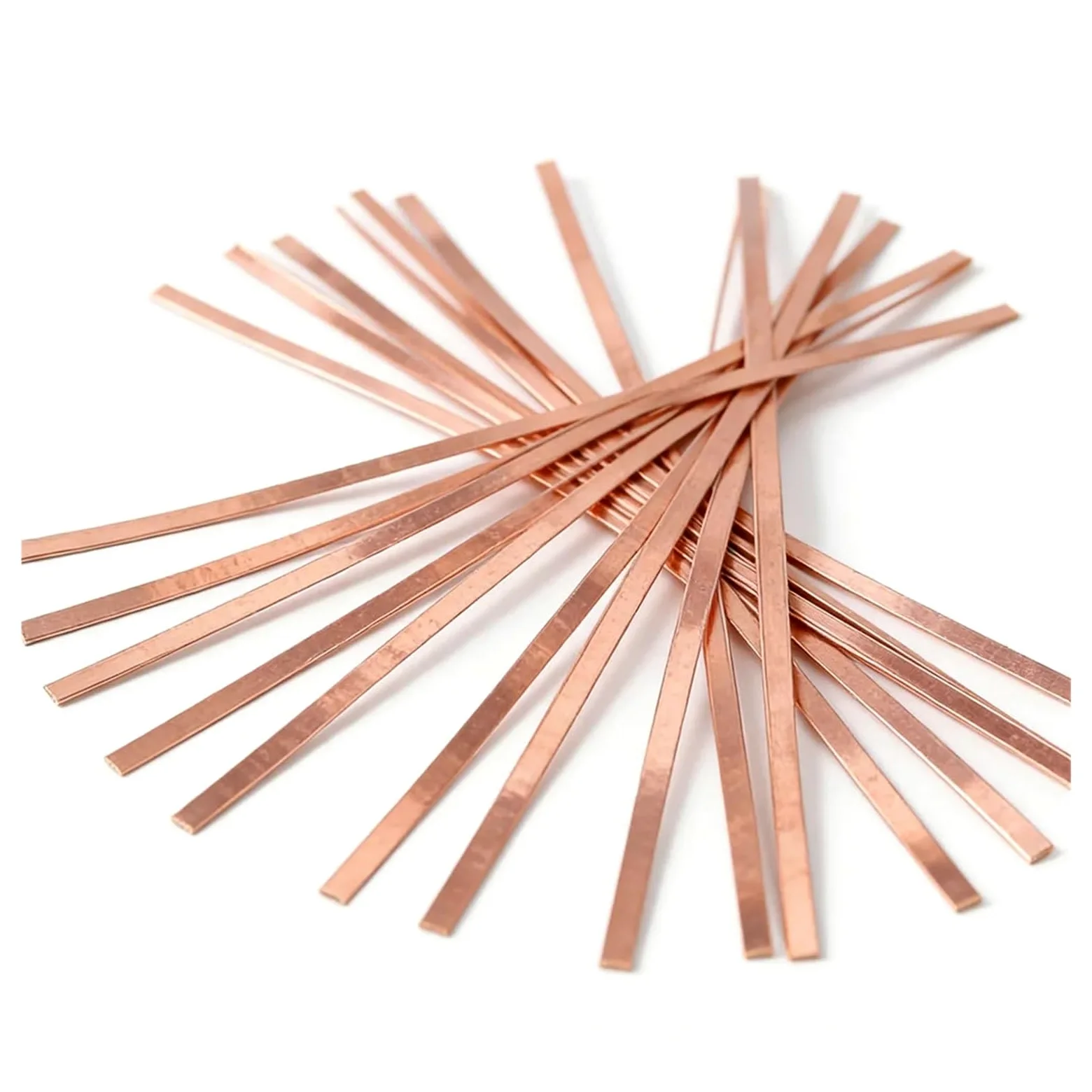 Alambre de cobre puro Alambre plano de cobre puro T2 for manualidades DIY, envoltura de tiras de Metal, alambre de cobre plano estrecho resistente al deslustre, 5m(Thick 0.3 width 2mm)