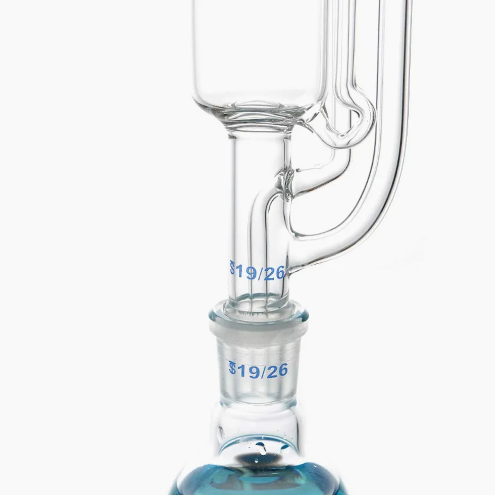 grasa Extractor Serpentina esférico espesado Destilación de Fondo Plano matraz de Soxhlet extractor (1000ml,spherical)