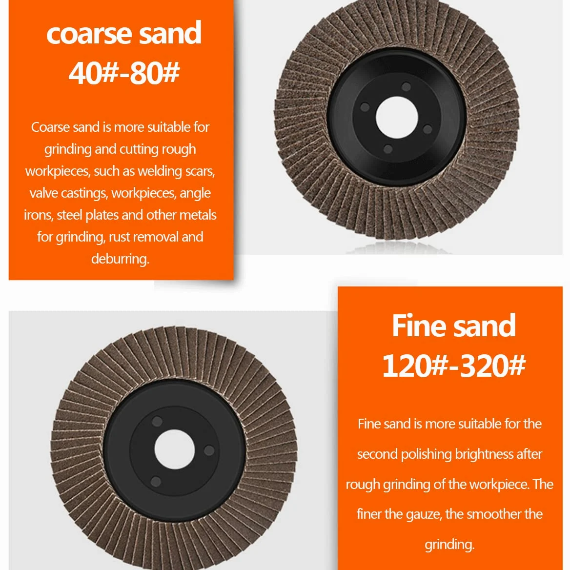 Discos abrasivos, Disco de lijado alta densidad for amoladora angular (30 unidades, grano 40, 60, 80 y 120), diámetro exterior 100 mm, del orificio 16 mm/grano 240(80 Grit)
