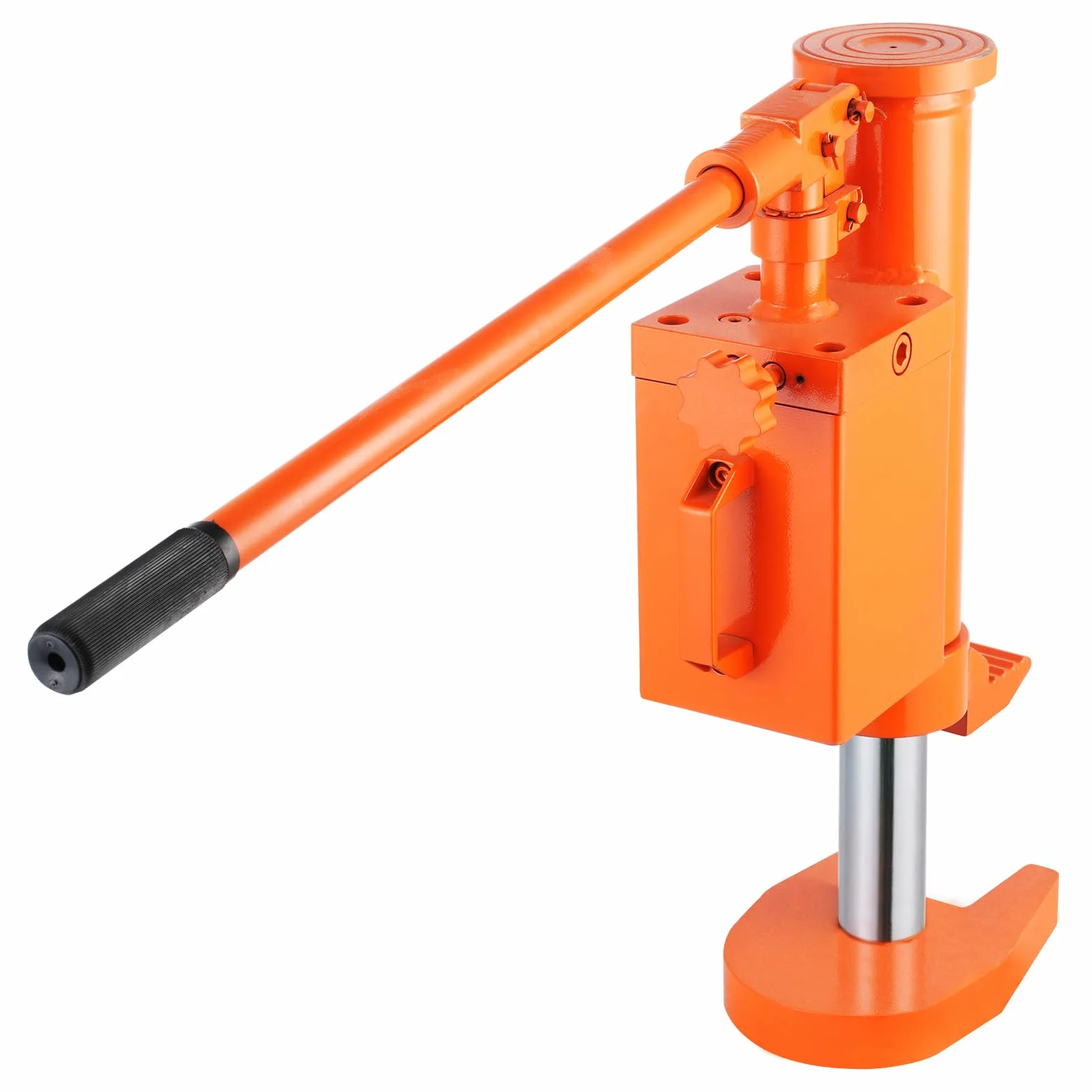 VEVOR Gato de Pierna Hidráulico 5 T para Máquina - Capacidad de Elevación 10 T Superior, Altura de Pierna 25-230 mm, Altura Superior 370-570 mm - para Maquinaria De Elevación e Industria
