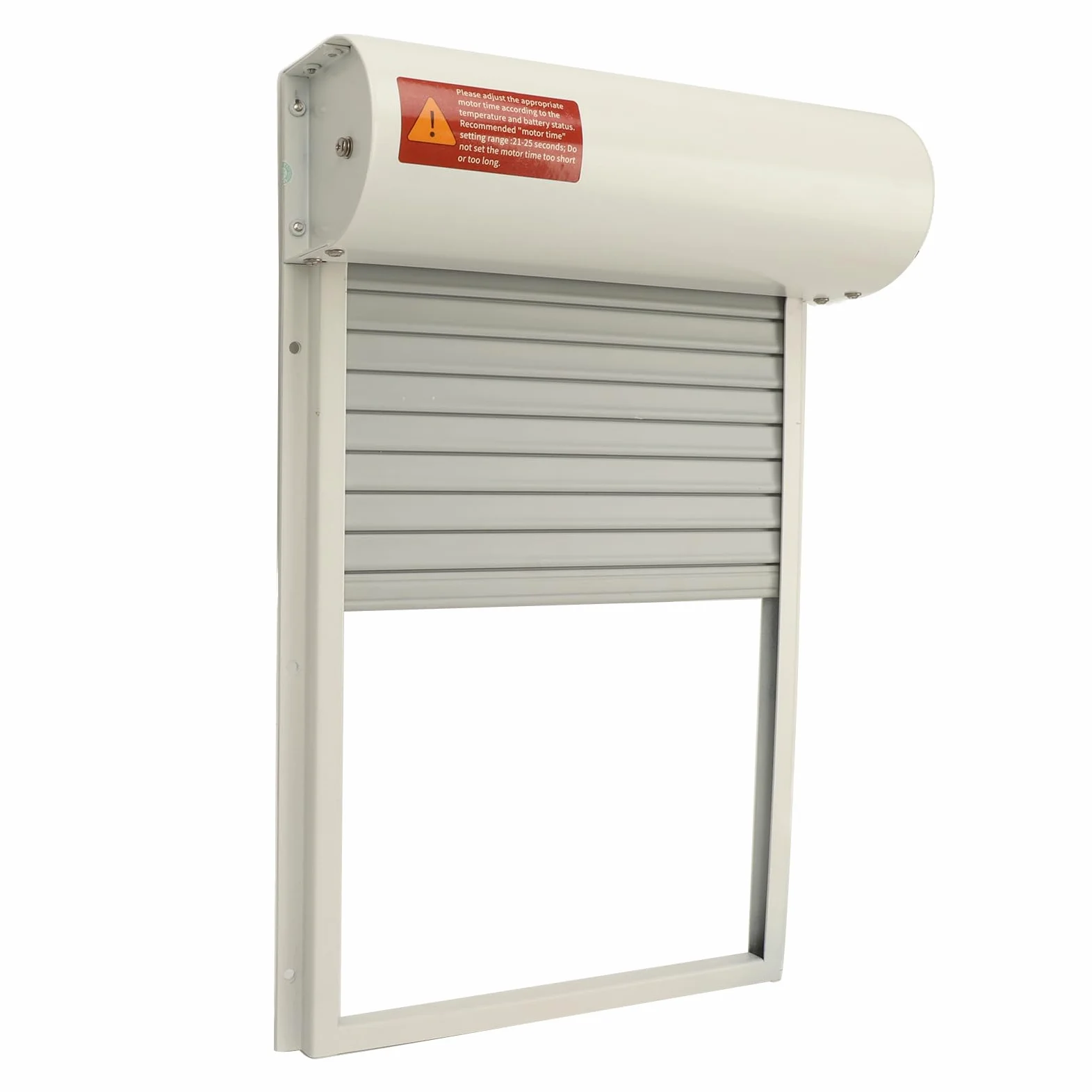 Generic Puerta Automática para Gallinero con Energía Solar, Sensor de Luz y Temporizador para Uso Doméstico en Granja, Hierro Duradero, Metal y Plástico (WHITE)