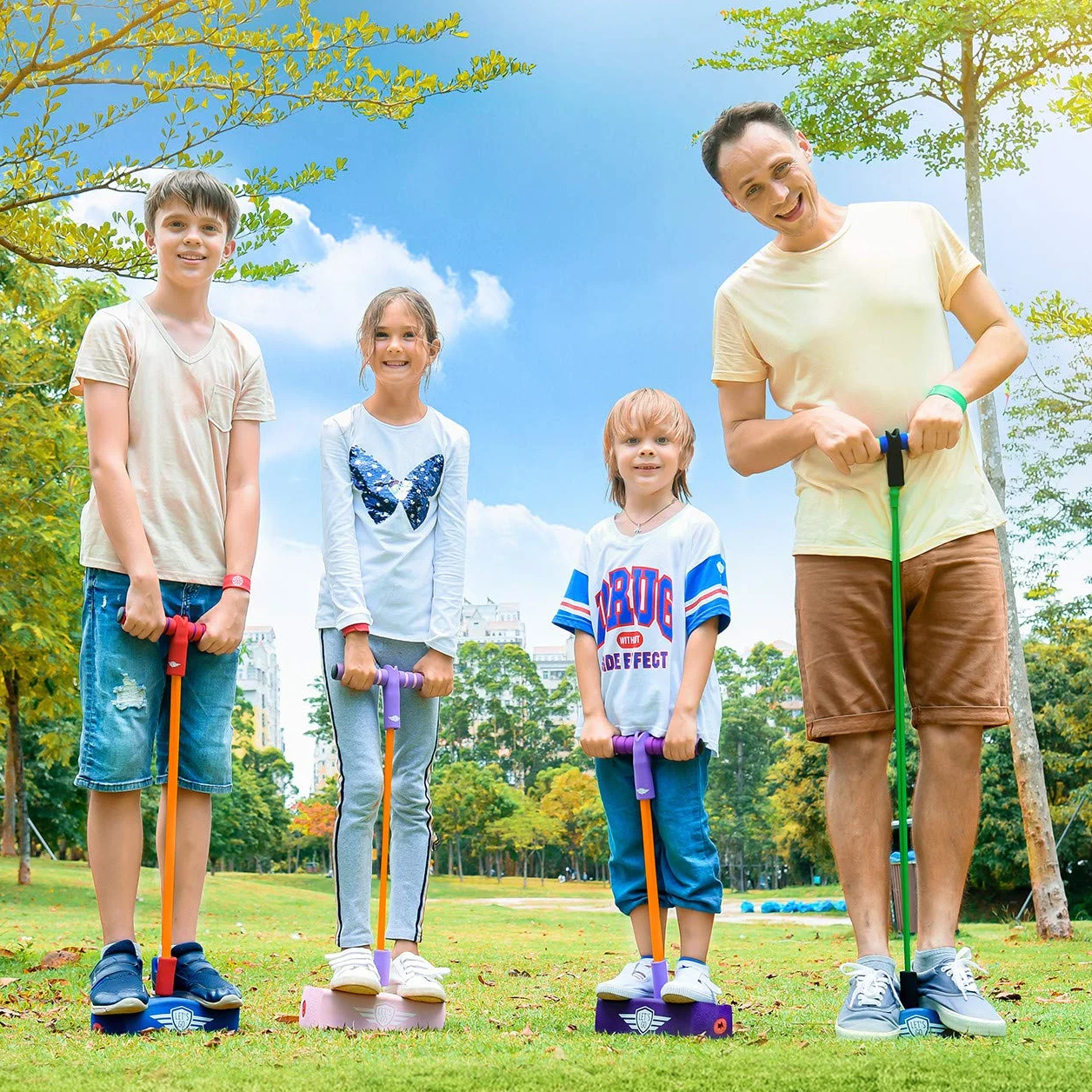 Juguete de jardín para niños palo de Pogo 3-12 años regalo cumpleaños