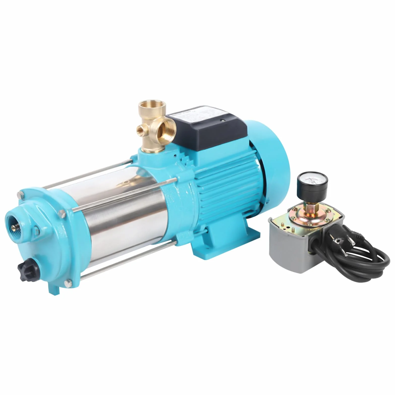 Bew Sserung - Bomba centrífuga (1300 W, 4000 L/H, 9,8 bar, caudal máximo: 4000 L/H, interruptor de presión)