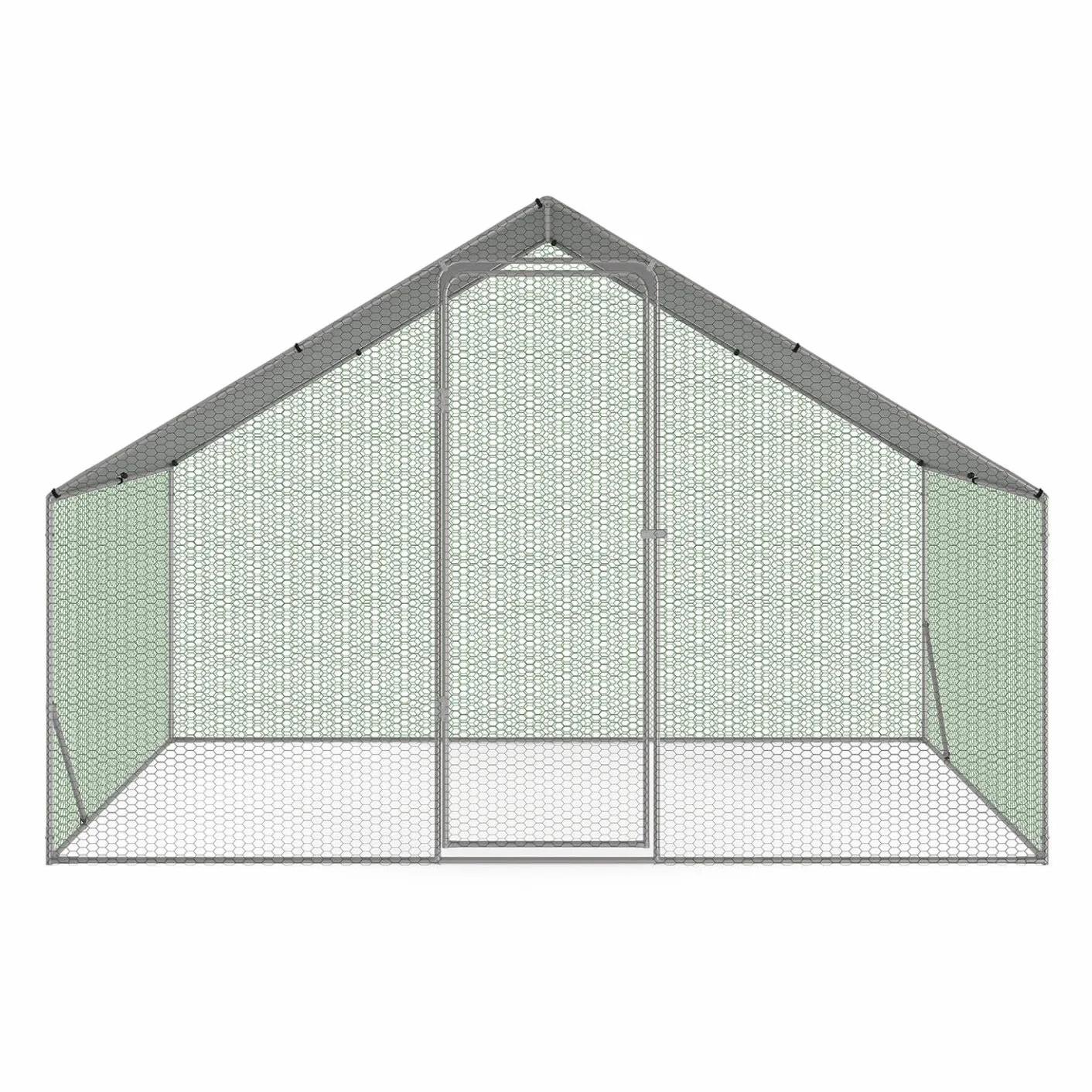 Enclos gallinero 6 m² Parque de rejilla de acero galvanizado