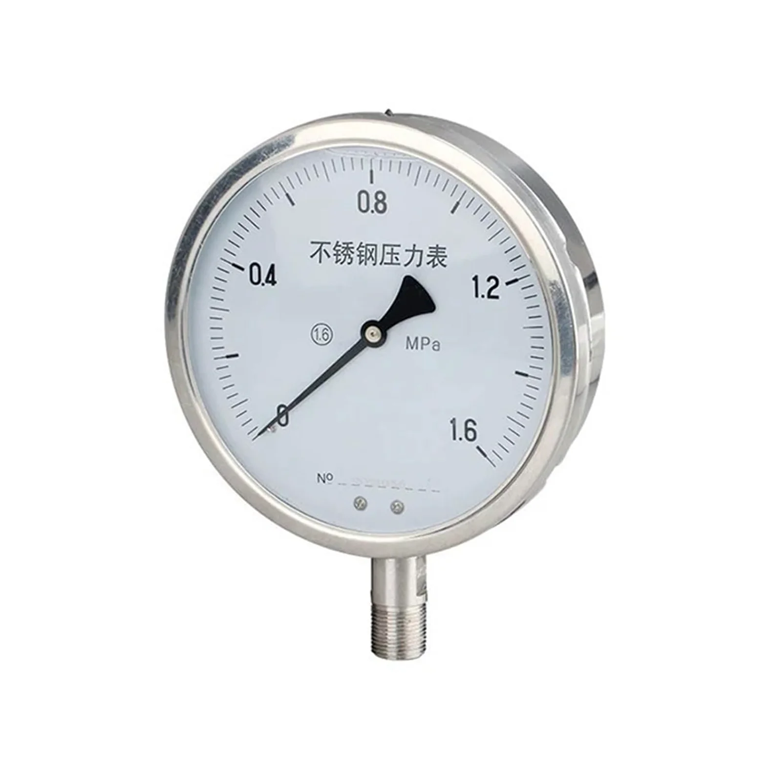 Manómetro PSI con conexión de rosca de instalación radial de 0~60Mpa y 100 mm