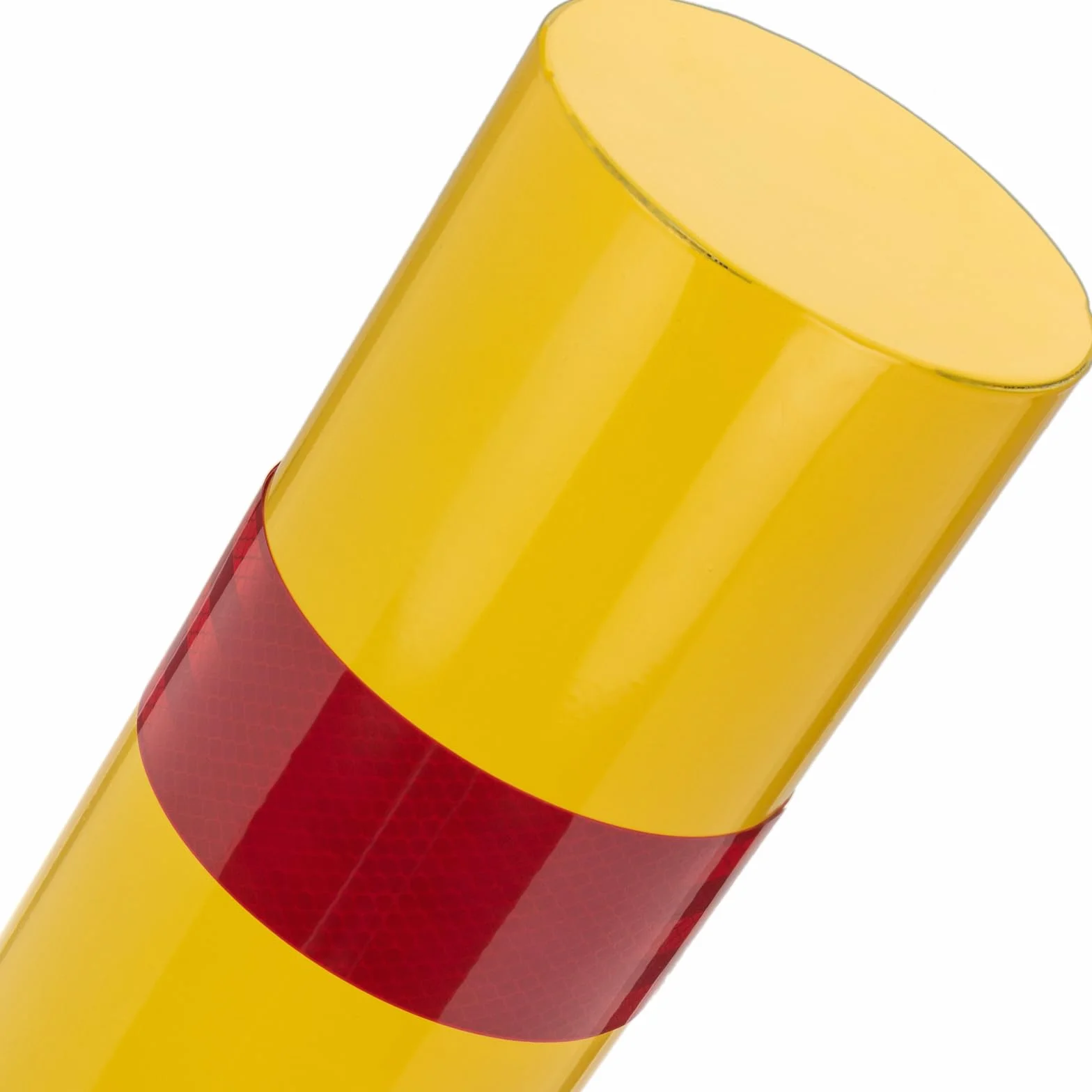 PrimeMatik Pilona bolardo de Acero Amarilla 110 x 960mm