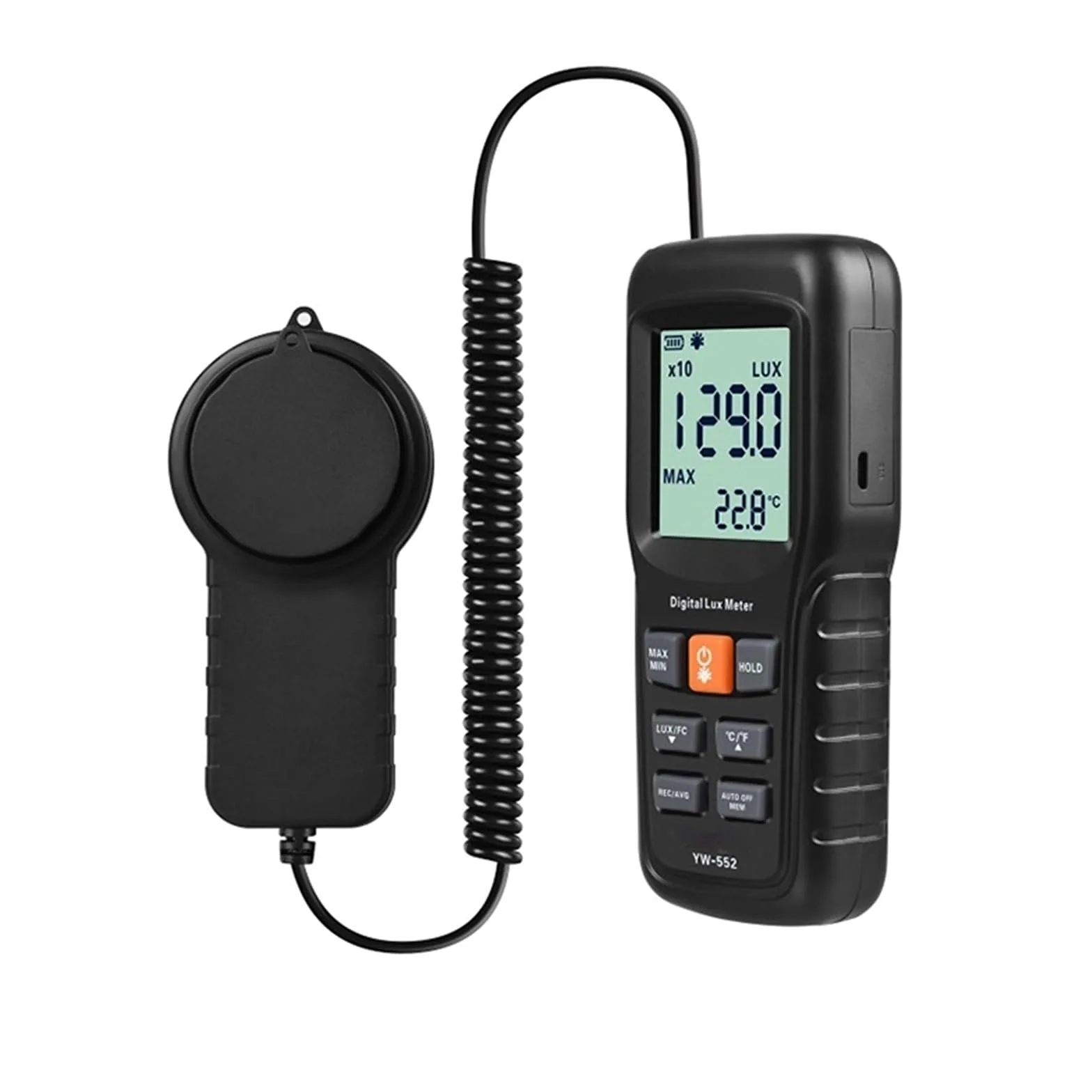 Espectrofotómetro, Medidor De Iluminómetro De Medidor De Luz YW-552 0~200000Lux Medidor De Luz Digital Iluminómetro De Medidor De Luz Lux