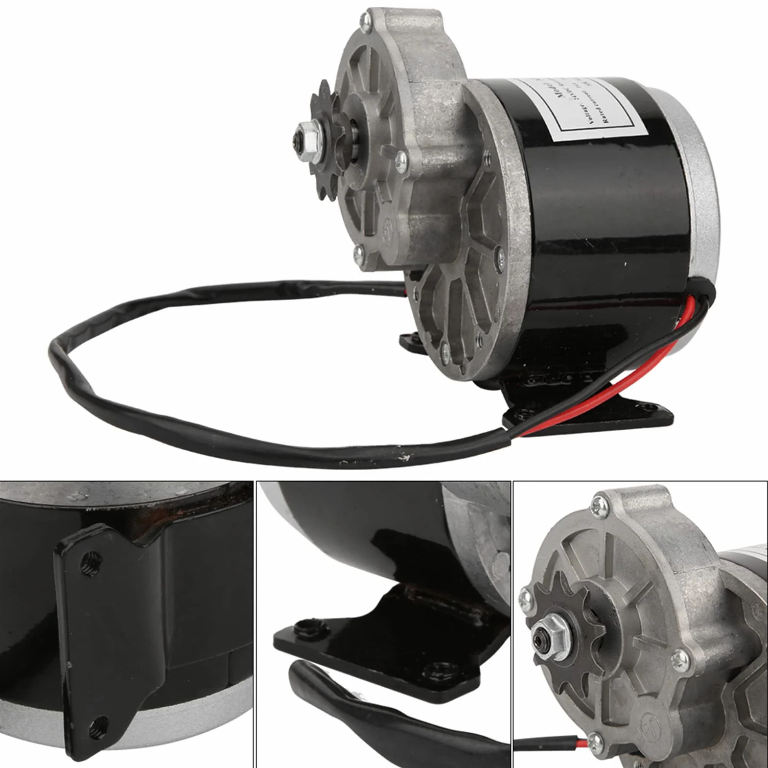 Keenso Motorreductor Cepillado 12V/24V 250W Corriente Continua para Vehículos Eléctricos